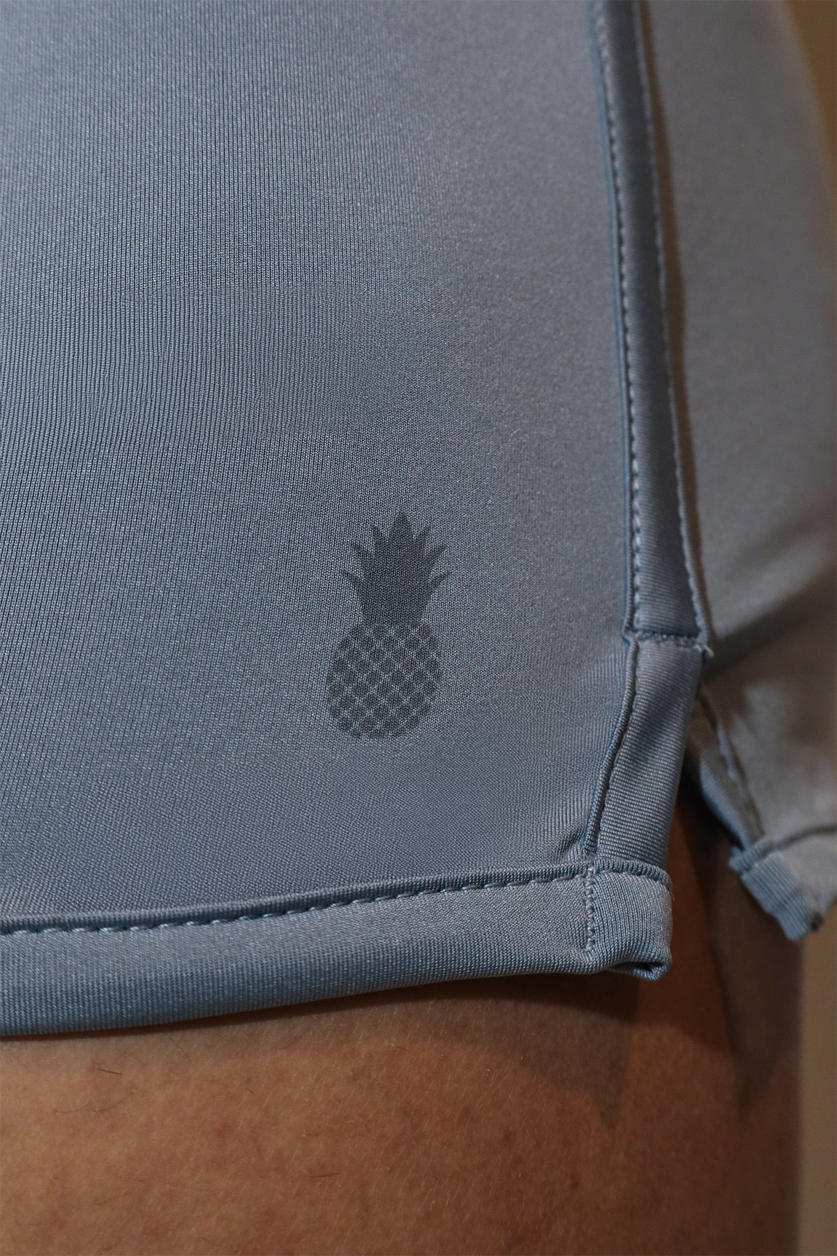 2" Side Split Booty Shorts - Glacier Grey - Image 3