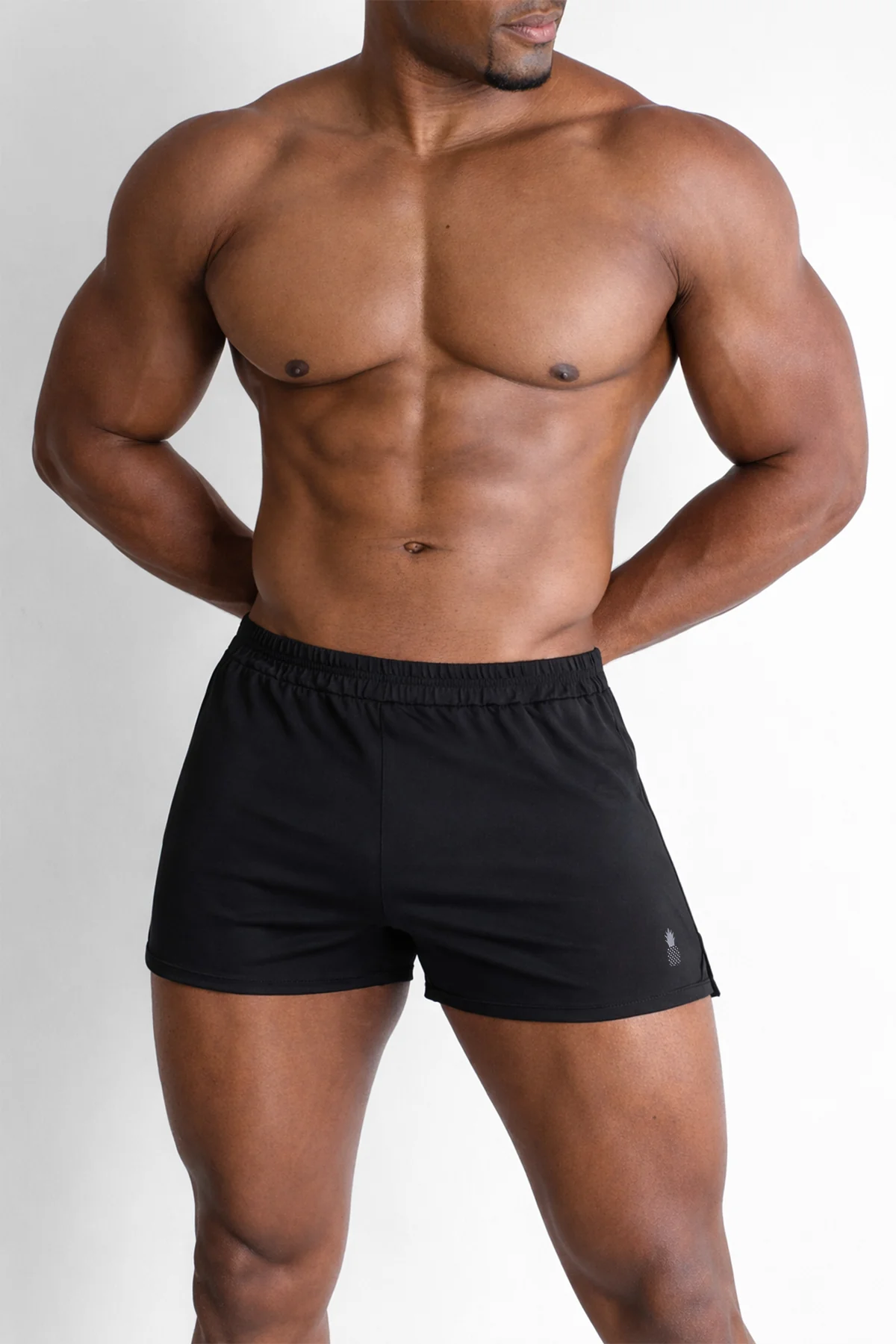 2" Side Split Booty Shorts - Midnight Black - Image 7