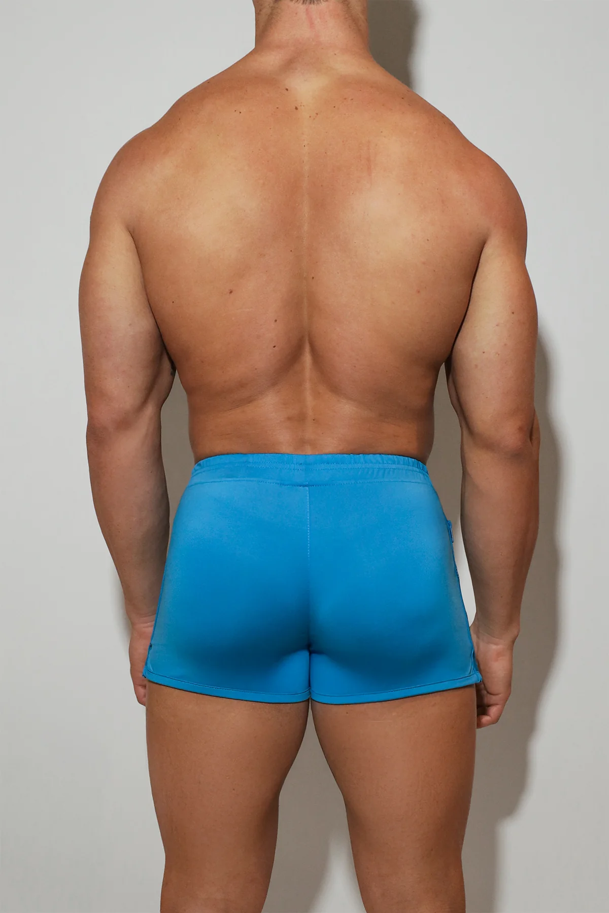 2" Side Split Booty Shorts - Soft Blue - Image 5