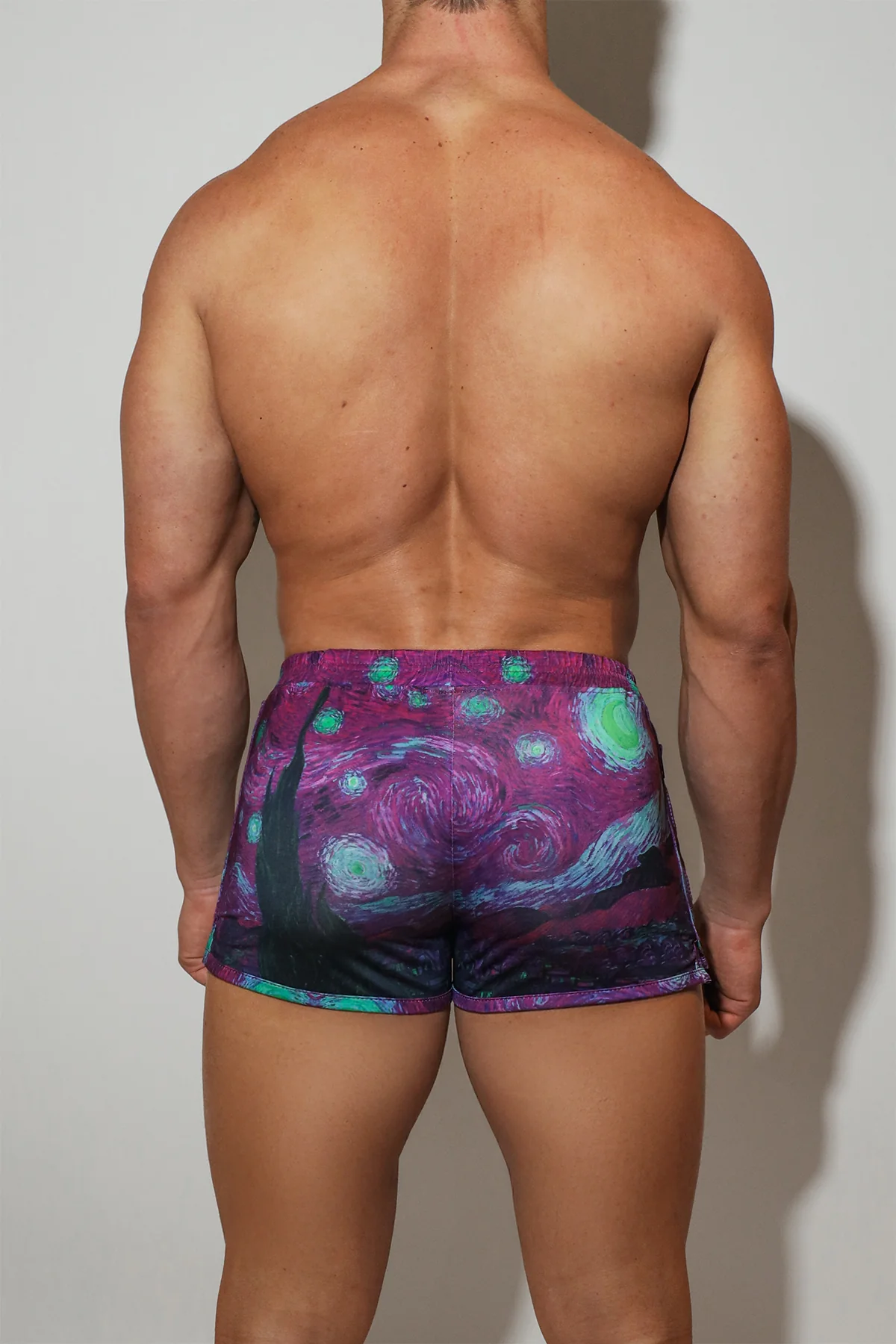 2" Side Split Booty Shorts - Starry Night - Image 5