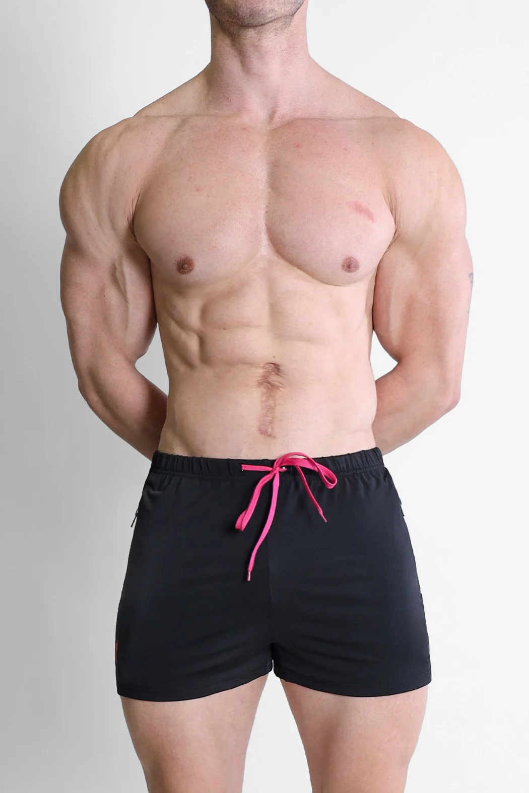 Karma 2" Short Shorts with Zipper Pockets - Black - Image 4