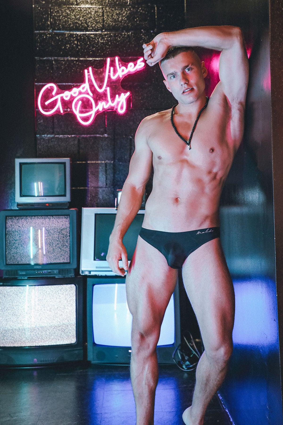 After-Hours Silky Seamless Briefs - Midnight Black - Image 5