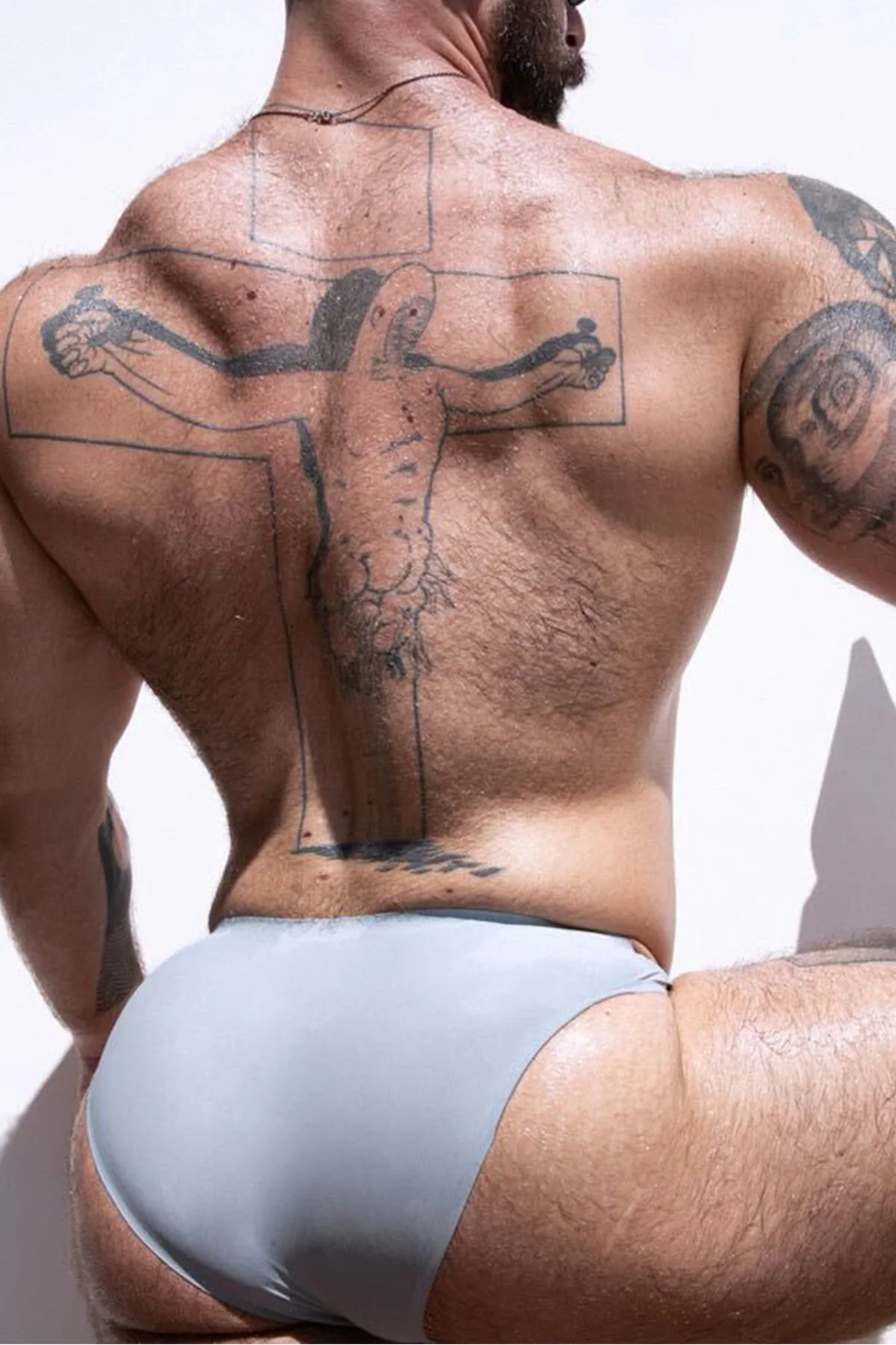 After-Hours Silky Seamless Briefs - Grey - Image 4