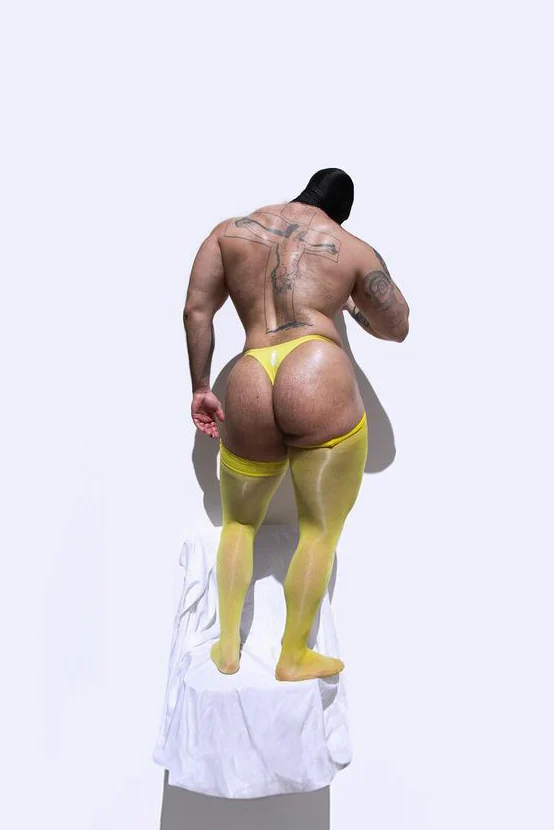 Allure Roll-Up Stockings - Banana Yellow - Image 3