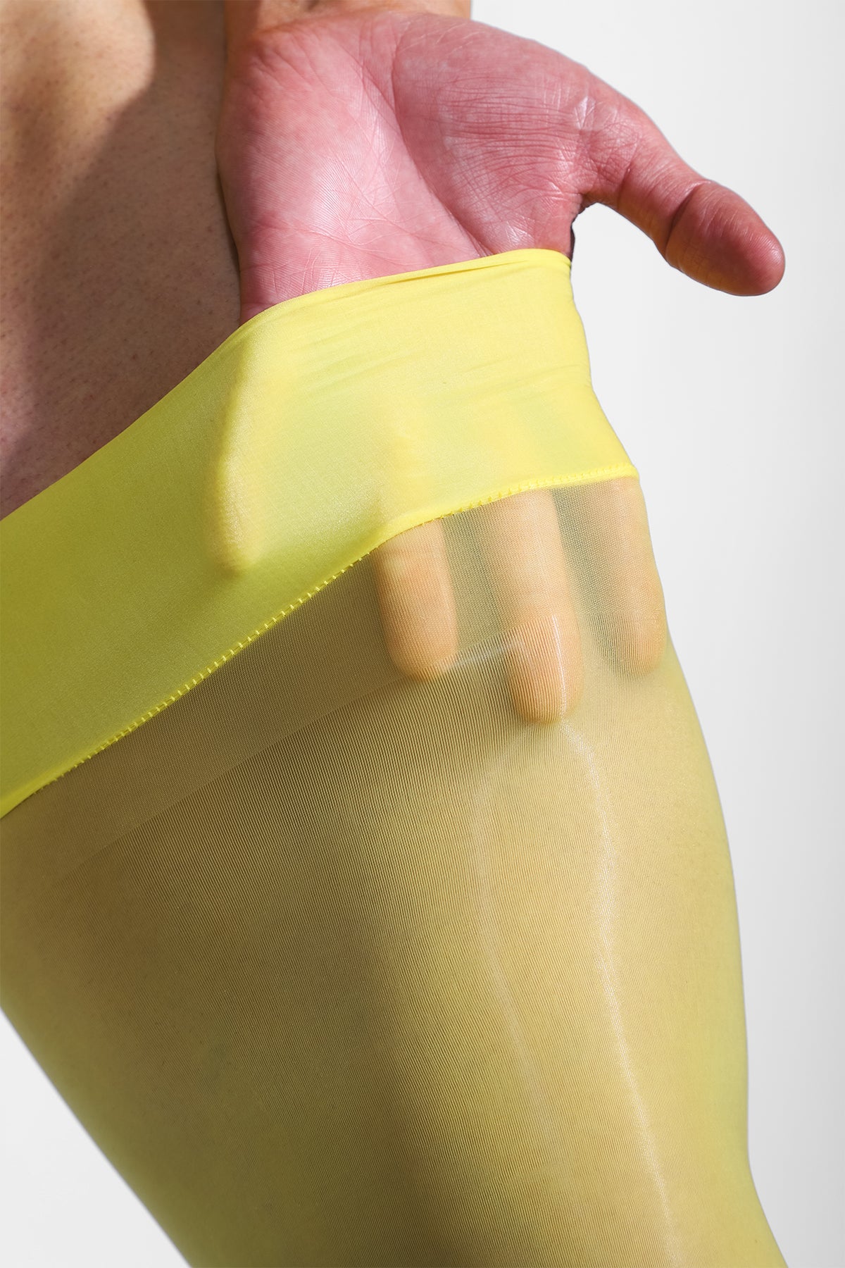 Allure Roll-Up Stockings - Banana Yellow - Image 6