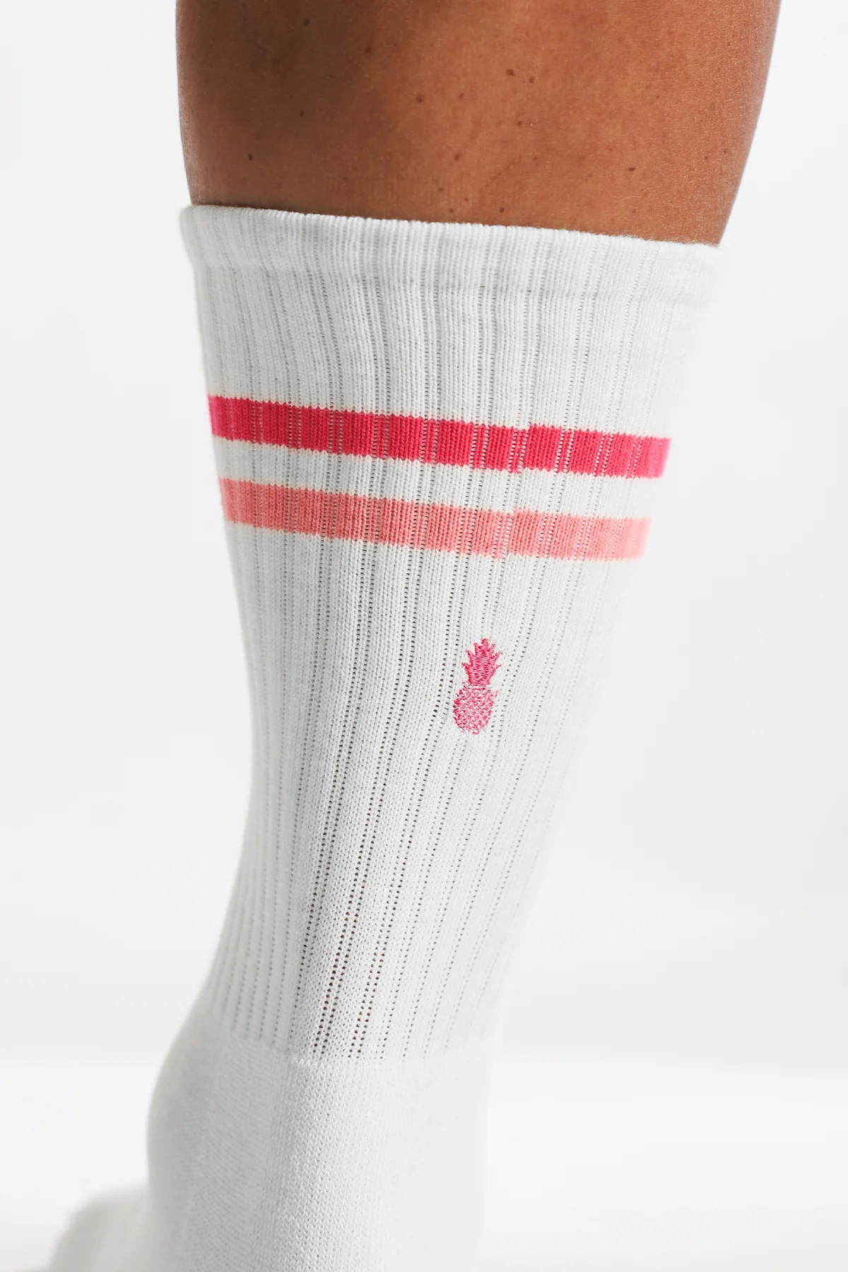 Banded High Socks - Strawberry Stripes - Image 3