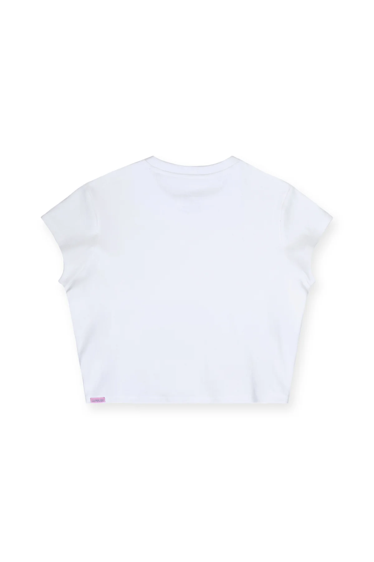 Cap Sleeve Rib Knit Crop Top - Ivory - Image 4
