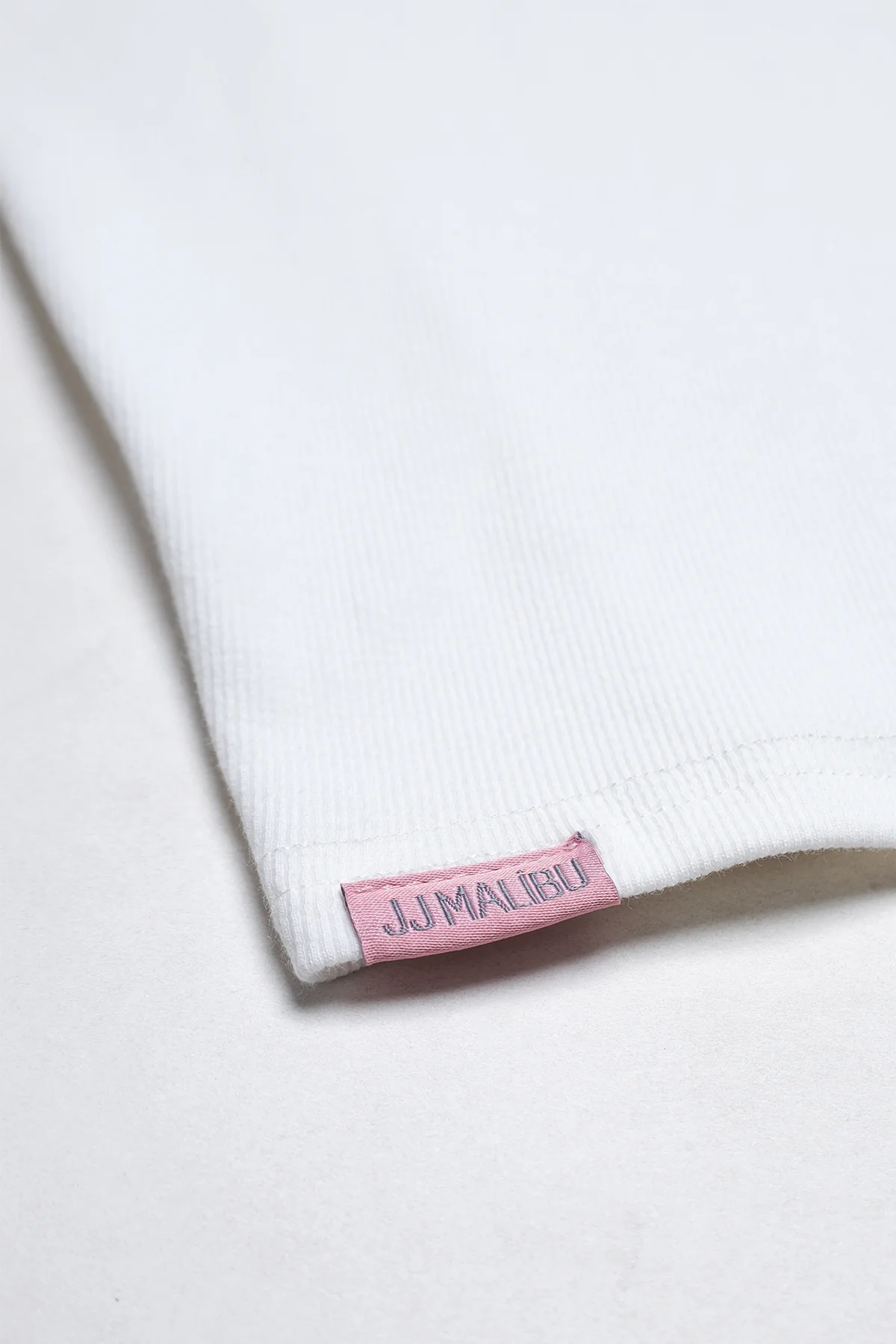Cap Sleeve Rib Knit Crop Top - Ivory - Image 6