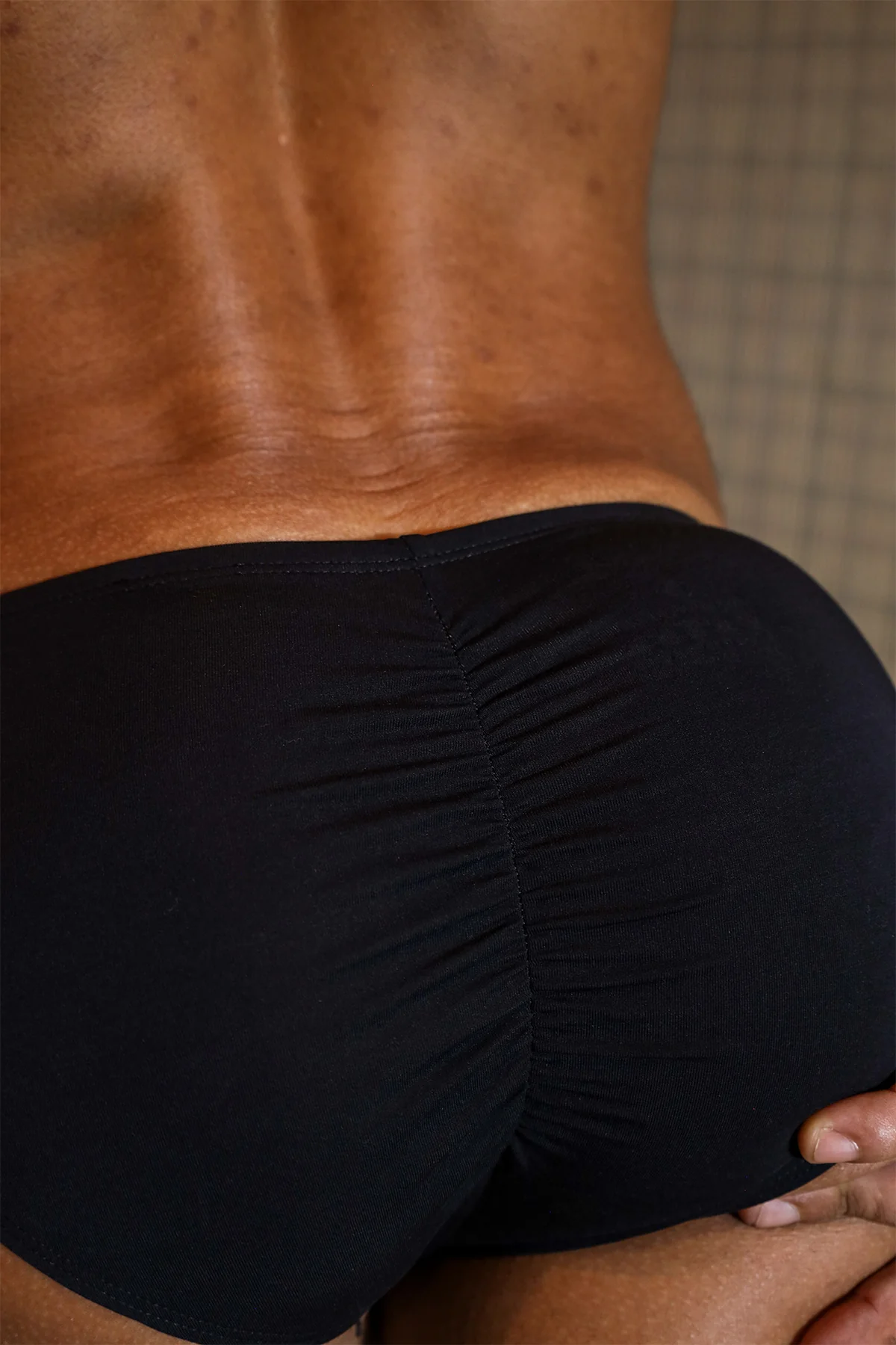 Premium Modal Scrunch-Back CHEEKY Brief - Black - Image 7