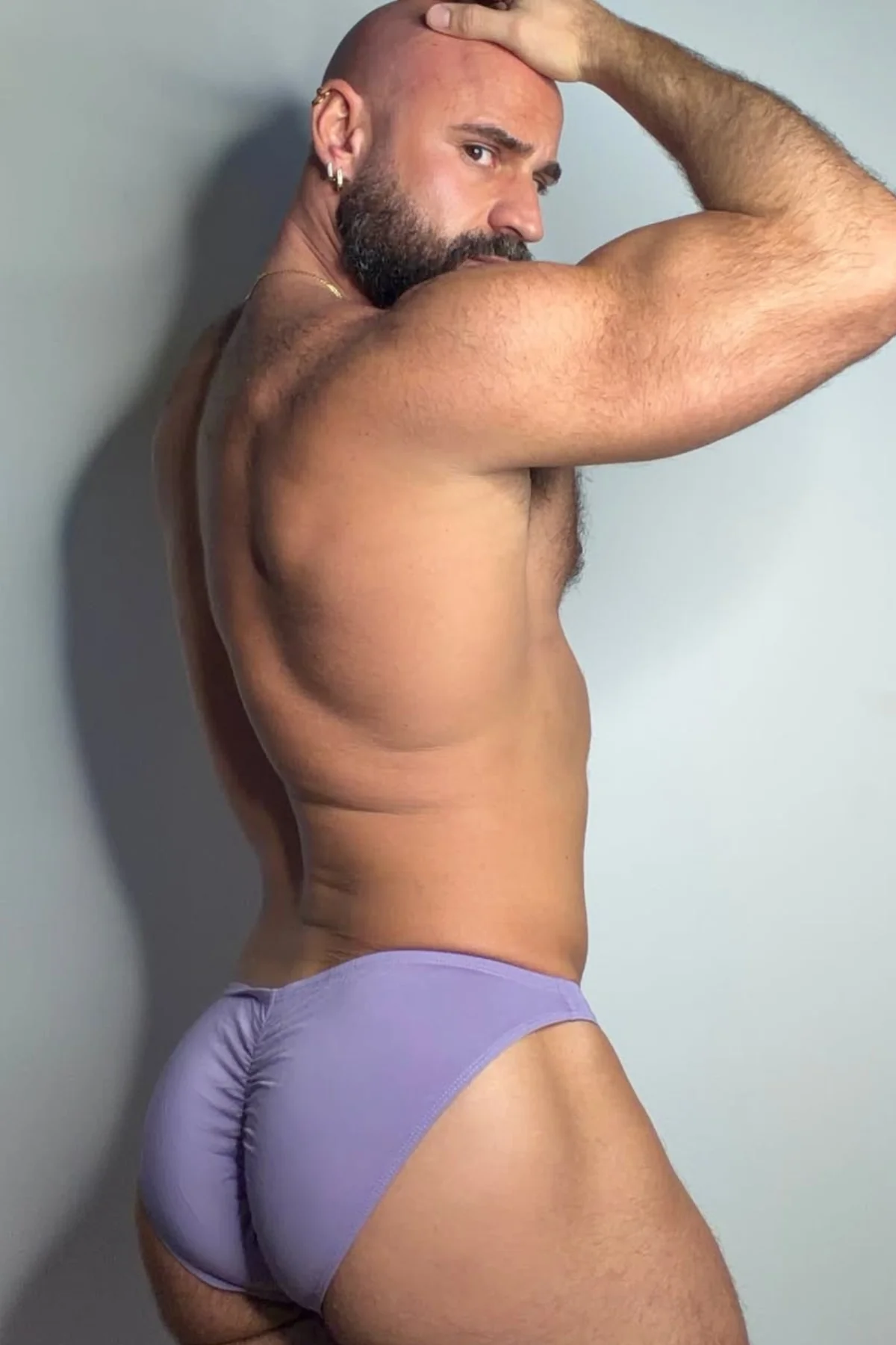 Premium Modal Scrunch-Back CHEEKY Brief - Dusty Lavendar - Image 10