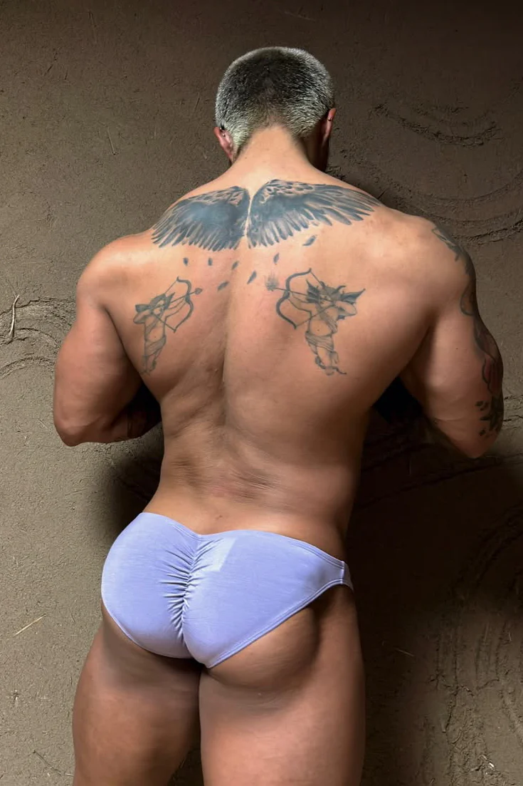 Premium Modal Scrunch-Back CHEEKY Brief - Dusty Lavendar - Image 12