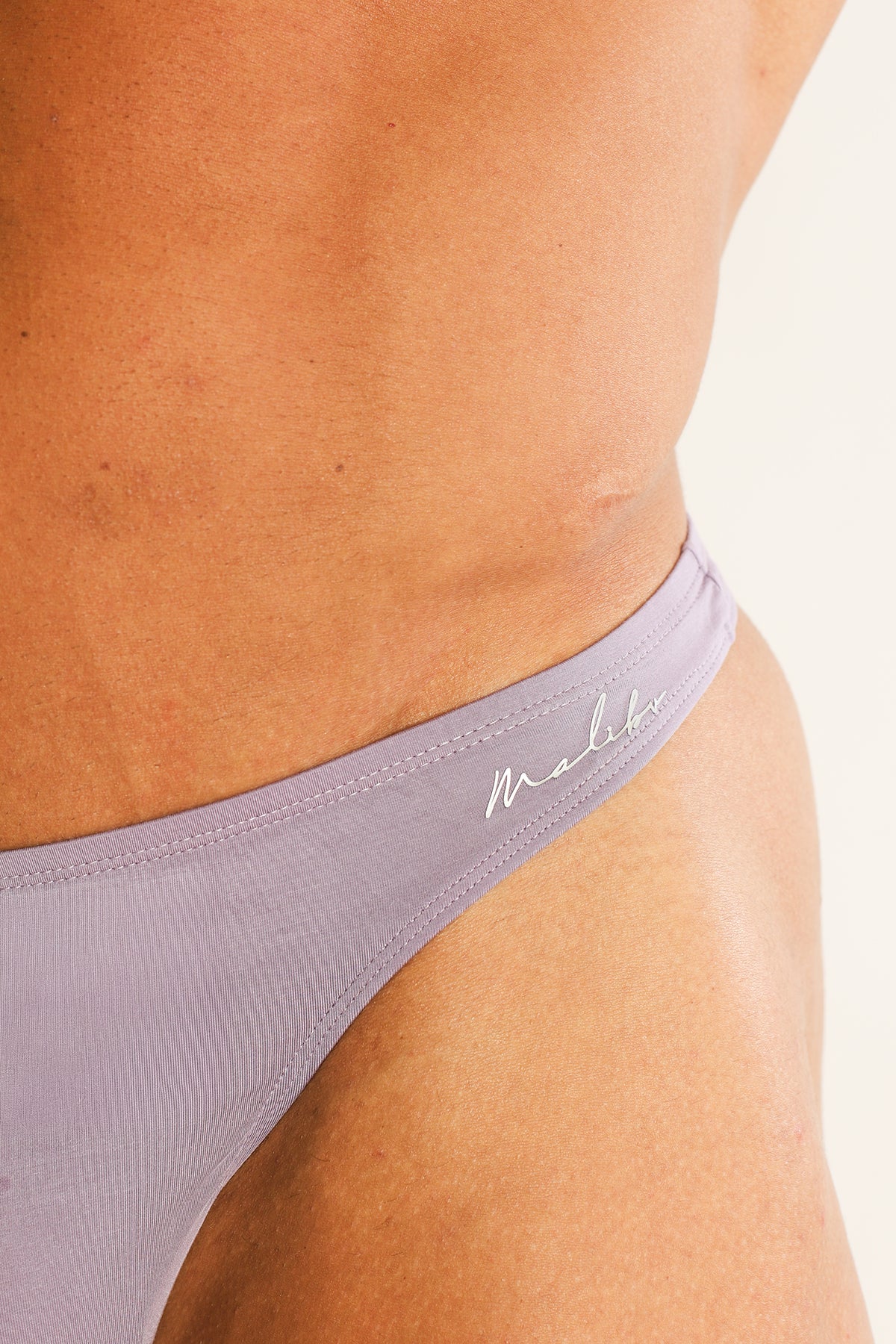Premium Modal Scrunch-Back Thong - Dusty Lavendar - Image 5
