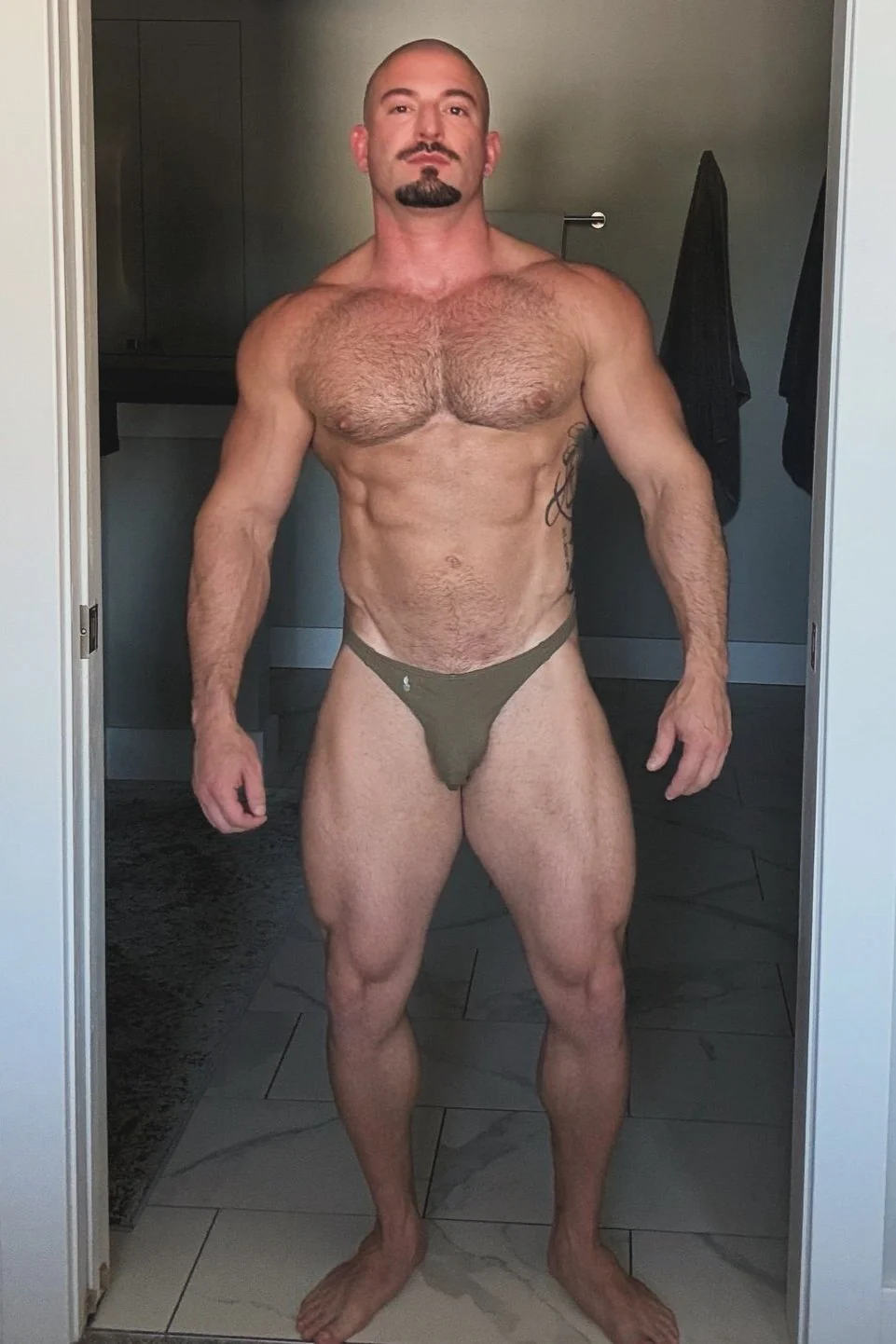 Cheeky Classic G-String Thong - Army Green - Image 2