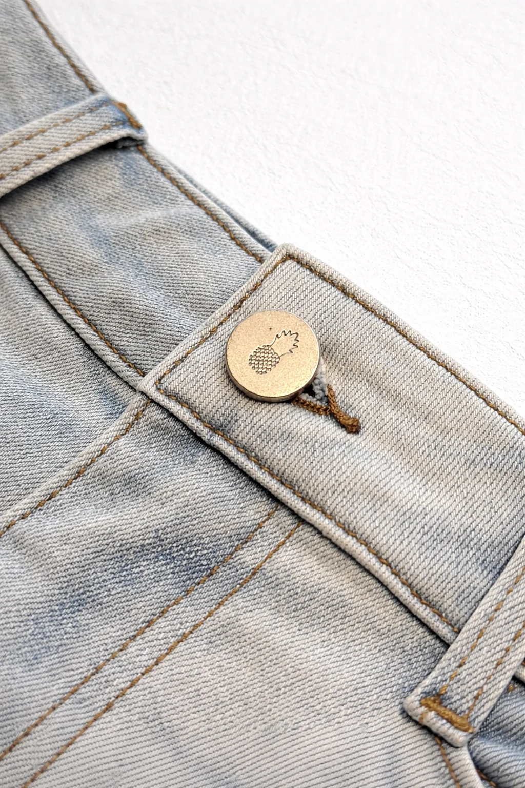 Cheeky Summer 2.5" Denim Brief Shorts - Sky Blue - Image 5