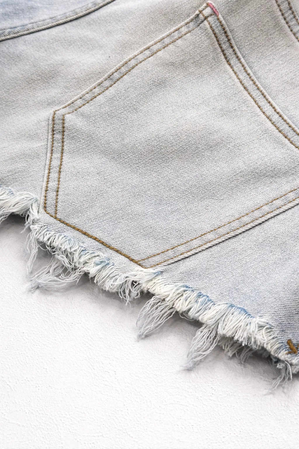 Cheeky Summer 2.5" Denim Brief Shorts - Sky Blue - Image 6