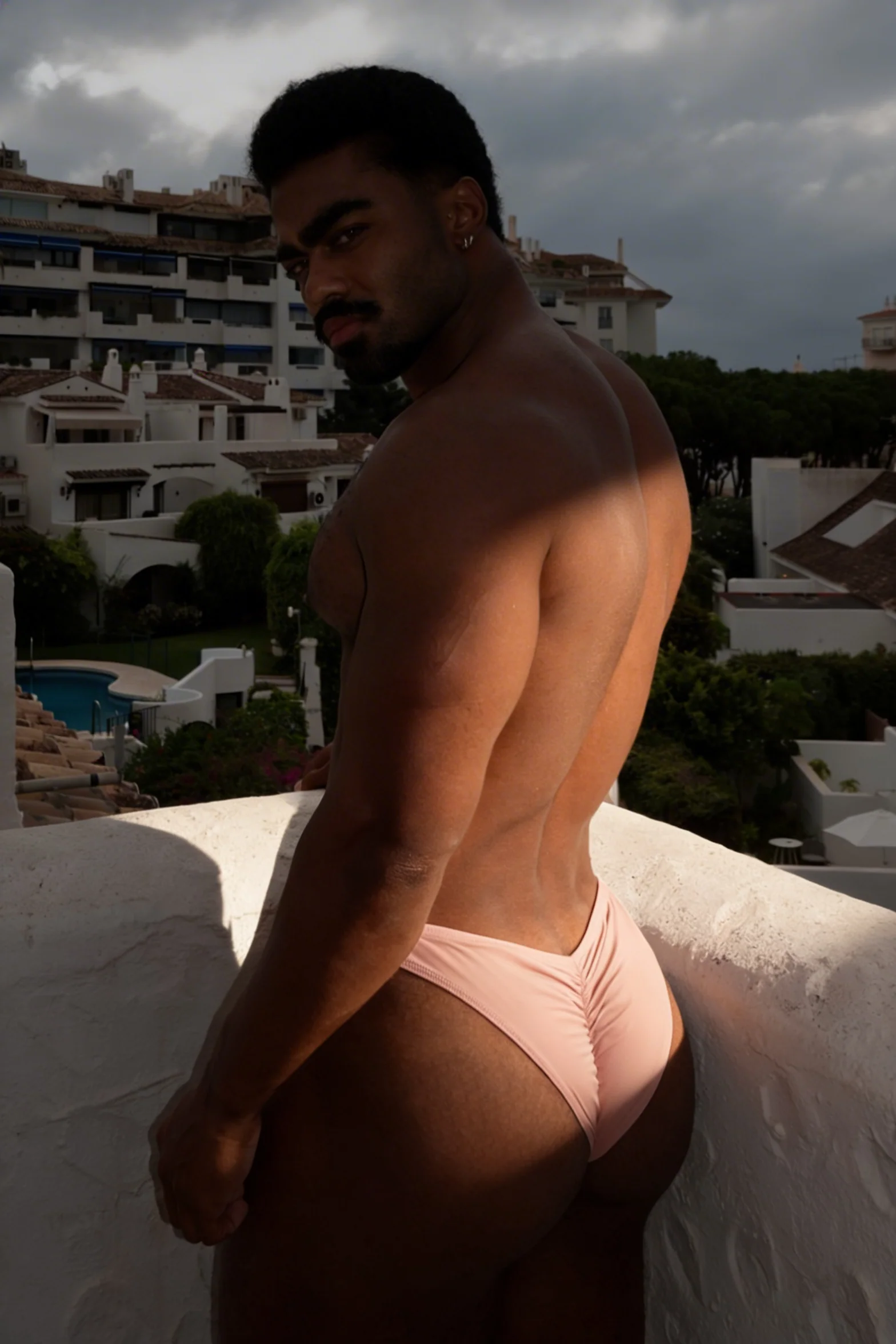 Classic Scrunch-Butt Swim Briefs - Nude Pink - Image 3