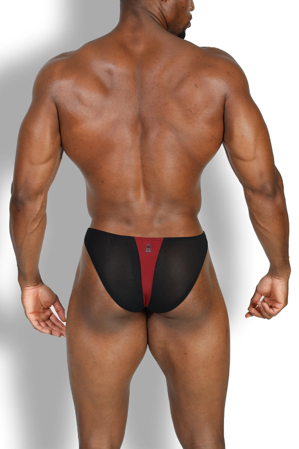 Club-Kid Mesh Bikini Briefs - Sangria Red - Image 5