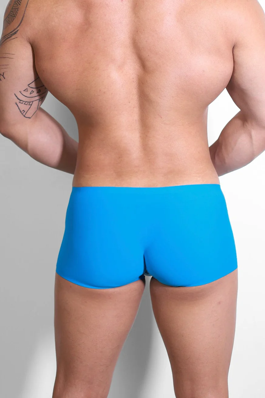 Come-Over Silky Seamless Boxer Briefs - Neon Blue - Image 7