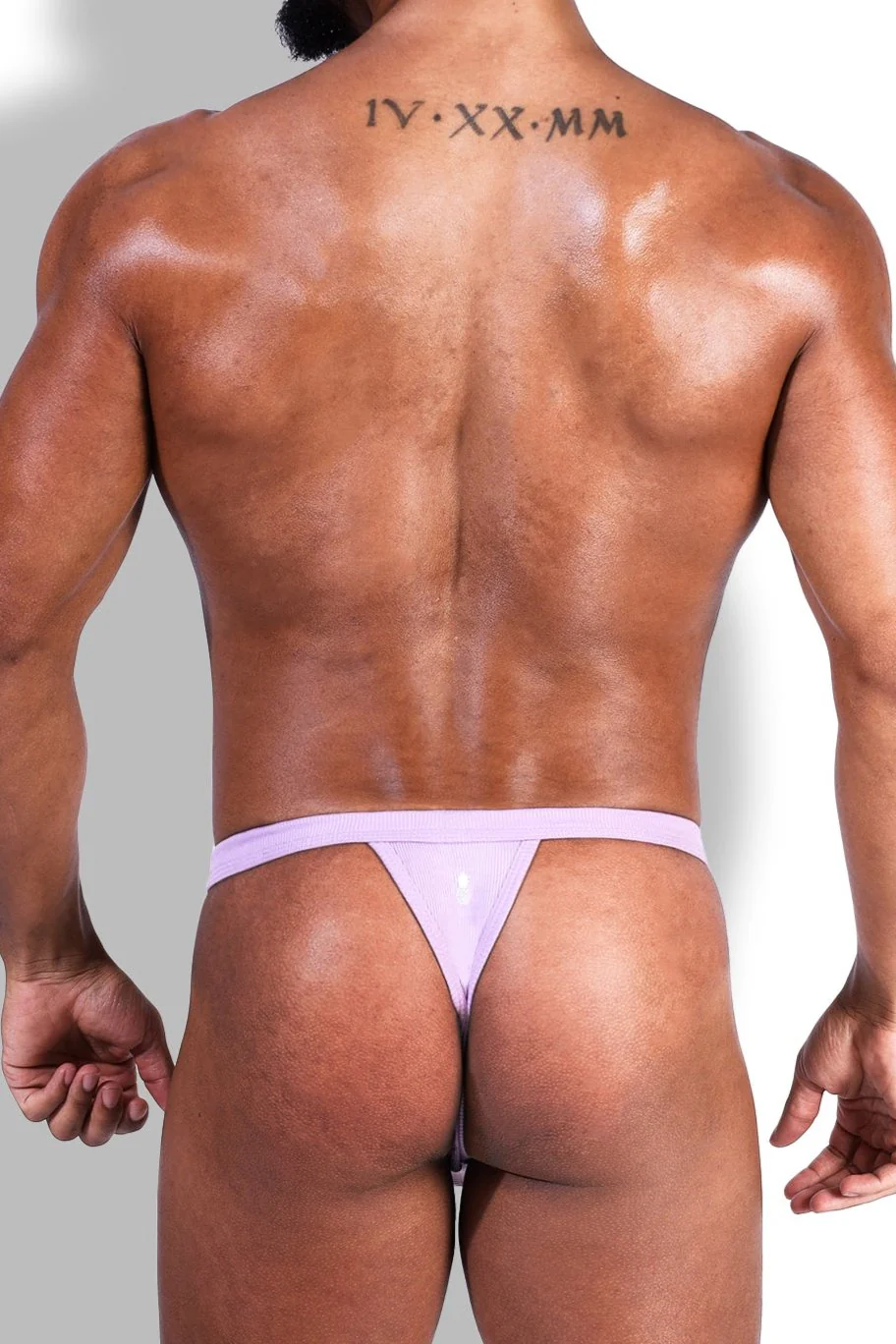 Comfy Everyday Ribbed Thong for Men - Lavender - Image 3