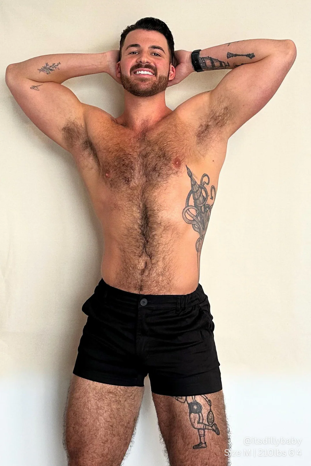 Muscle-fit Men's 4'' Stretchy Chino Shorts - Jet Black - Image 6