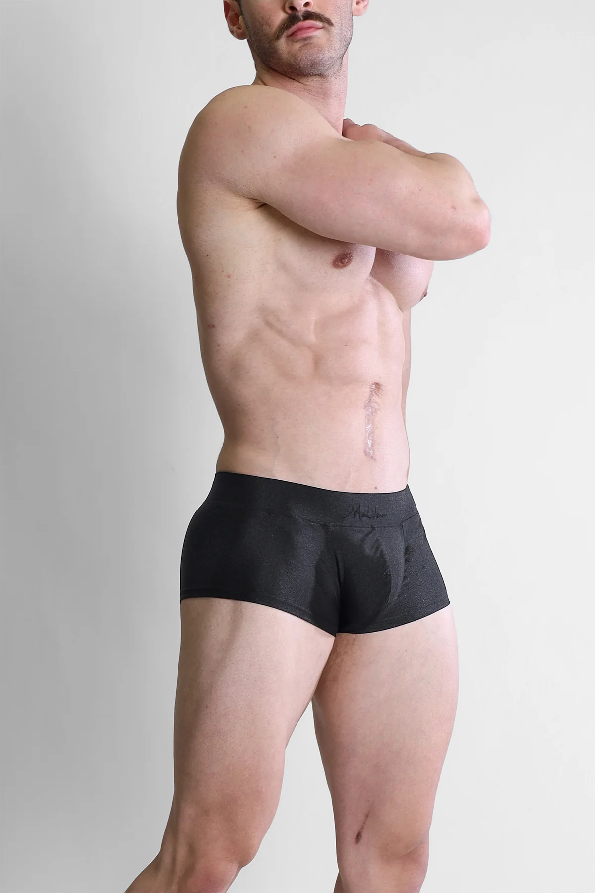 Dynamic Sheen Boxer Briefs - Midnight Black - Image 4