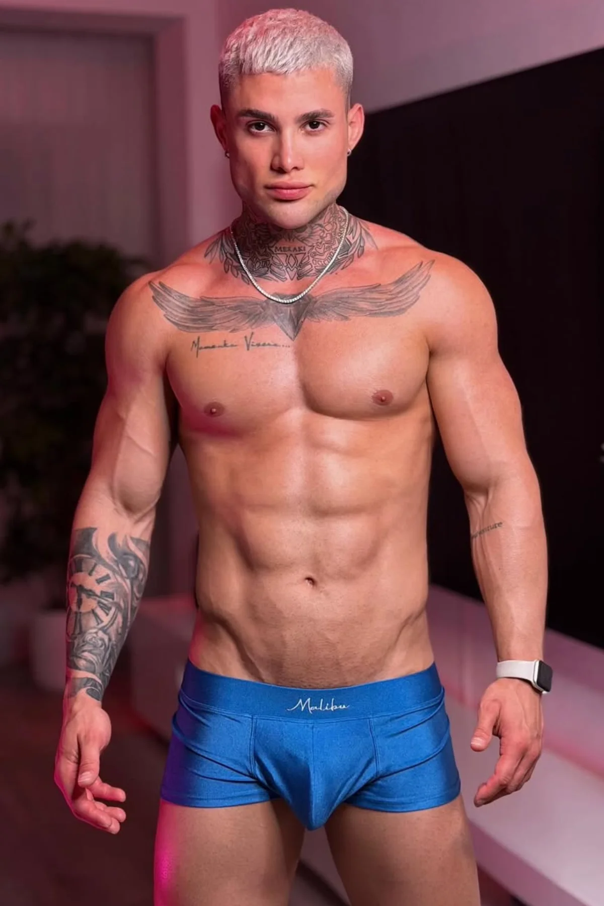 Dynamic Sheen Boxer Briefs - Cobalt Blue - Image 6