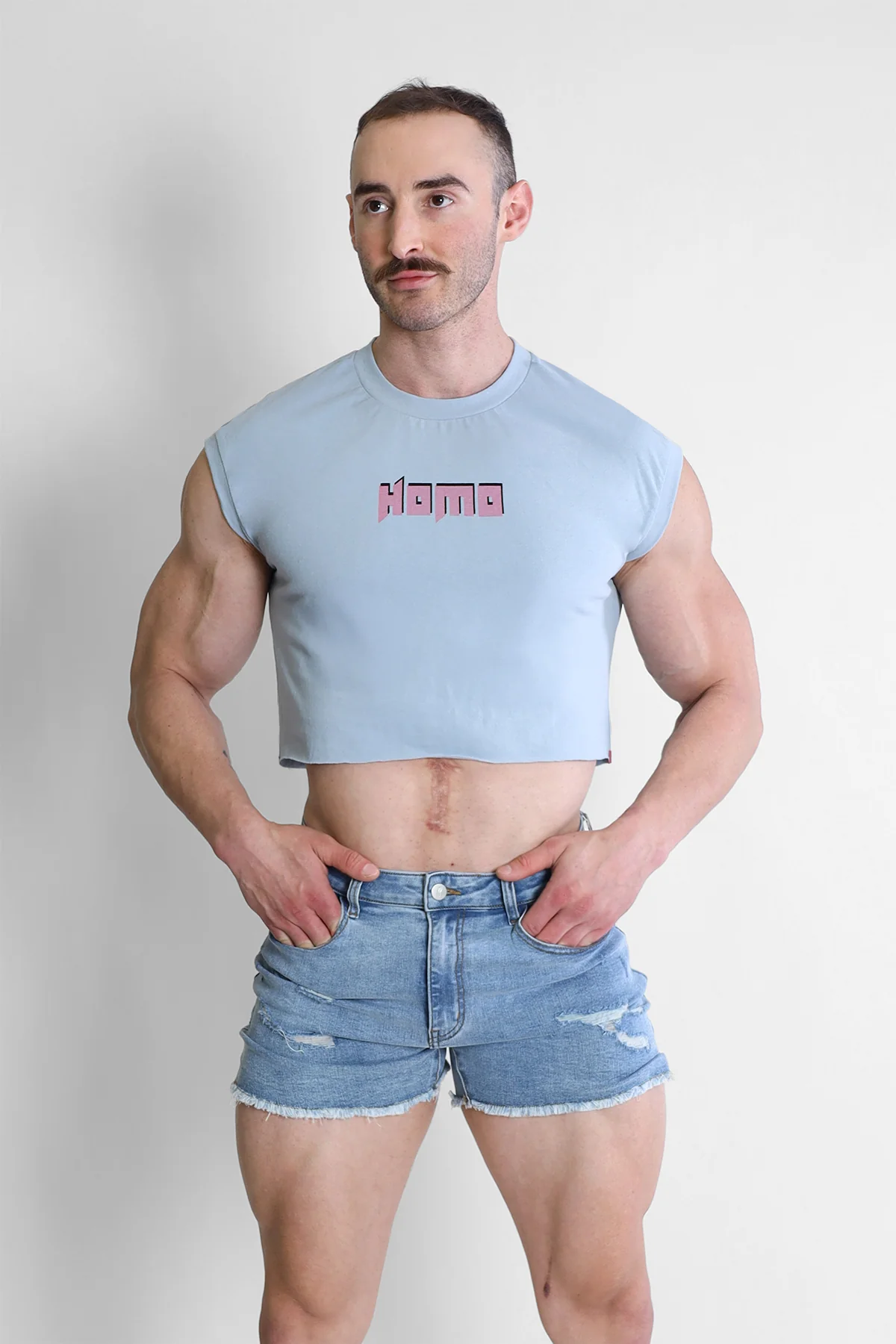 Escapism Muscle-Fit Crop Tank - Homo - Image 6