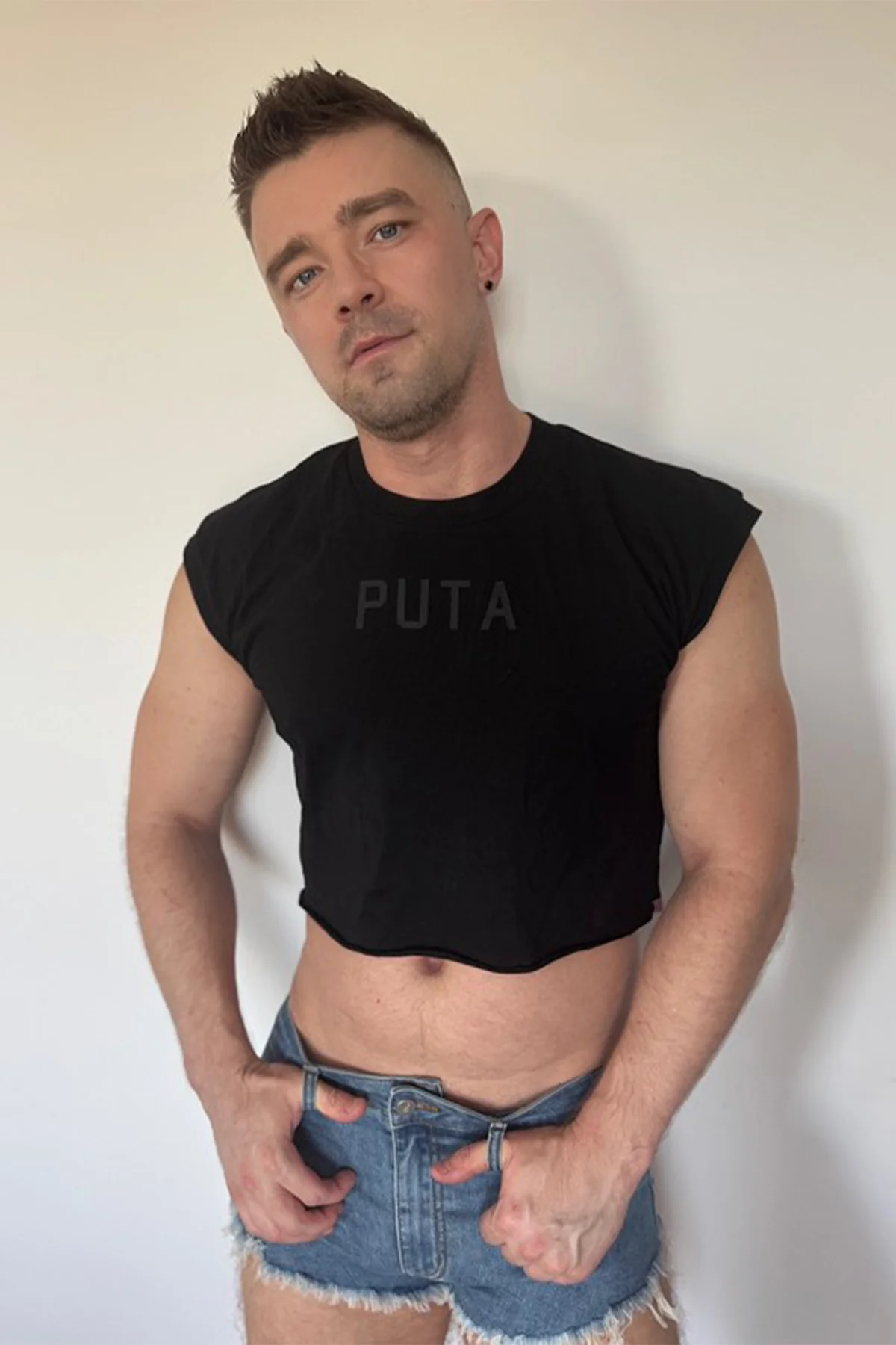 Escapism Muscle-Fit Crop Tank - Puta - Image 7