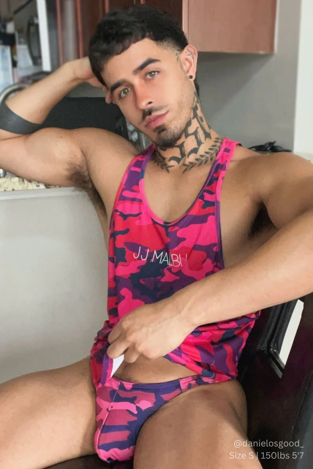 Feel-Me Scoop Bottom Tank - Purple Camo - Image 4