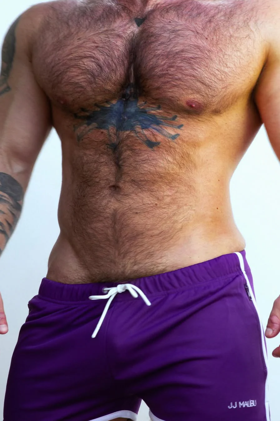 For-the-Night 2" Gym Short Shorts with Drawstring - Dark Plum - Image 9