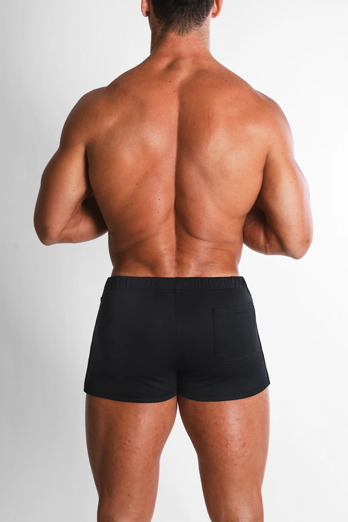 For-the-Night 2" Gym Short Shorts with Drawstring - Obsidian Black - Image 2