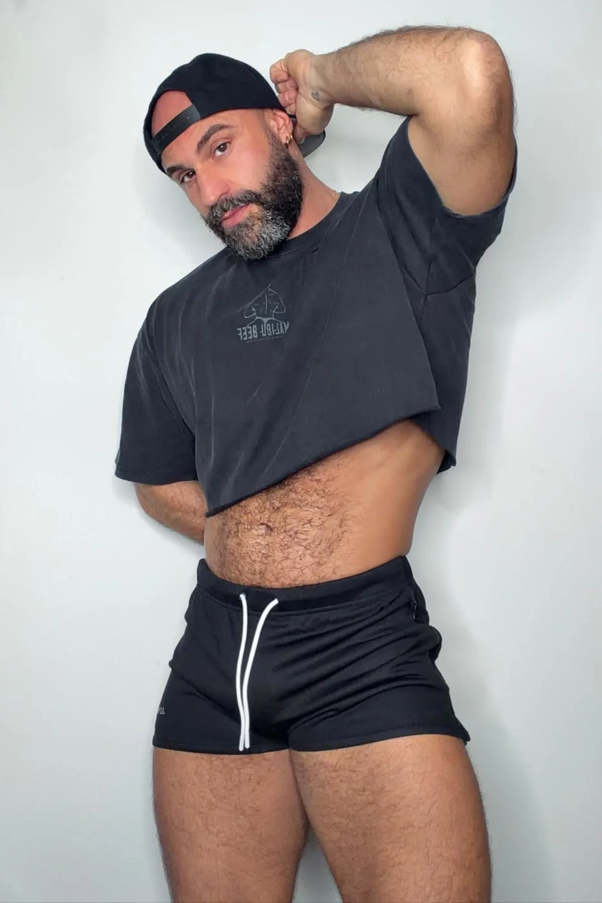 For-the-Night 2" Gym Short Shorts with Drawstring - Obsidian Black - Image 8