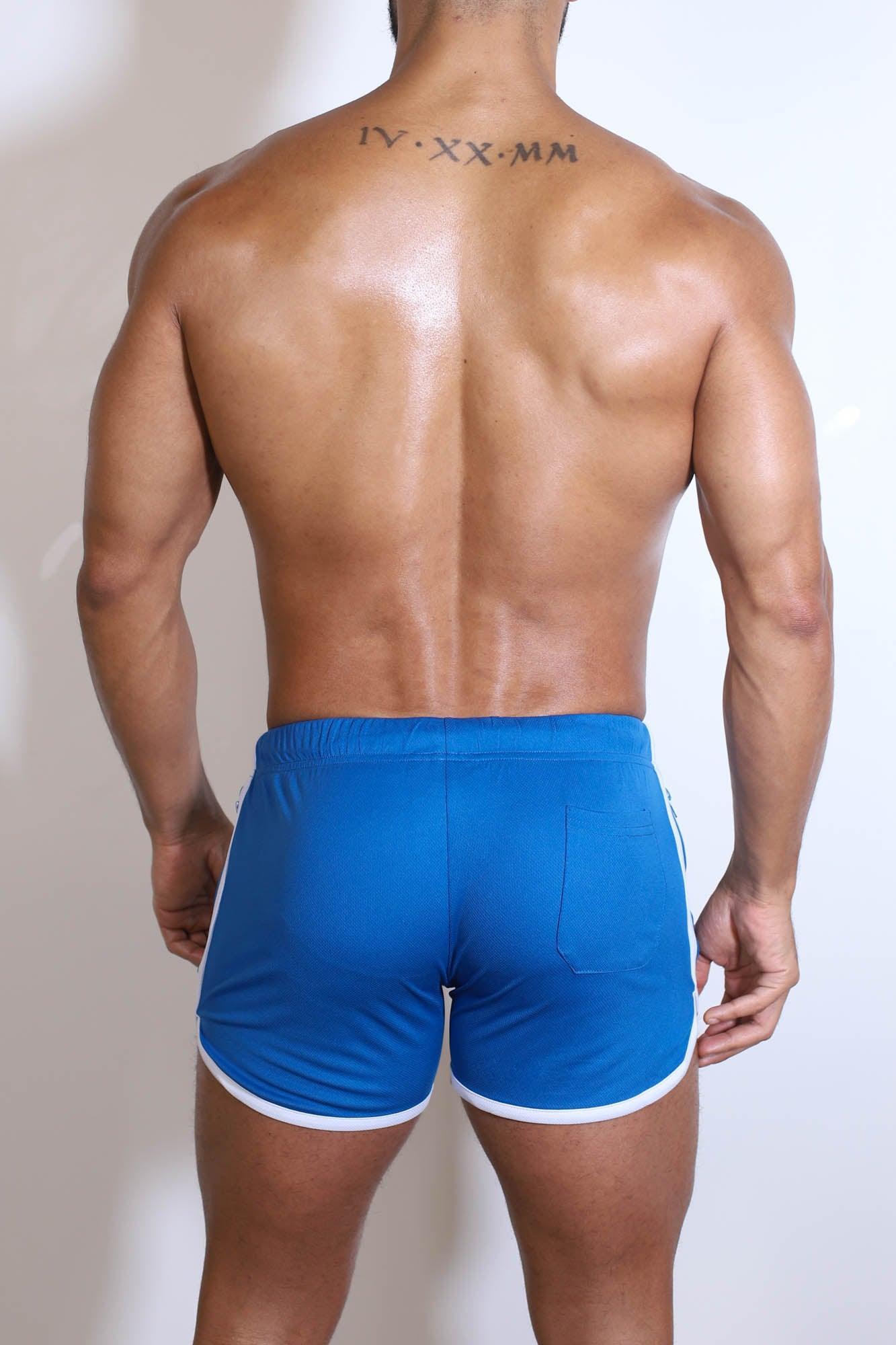 For-the-Night 4" Gym Short Shorts with Drawstring - Cobalt Blue - Image 3