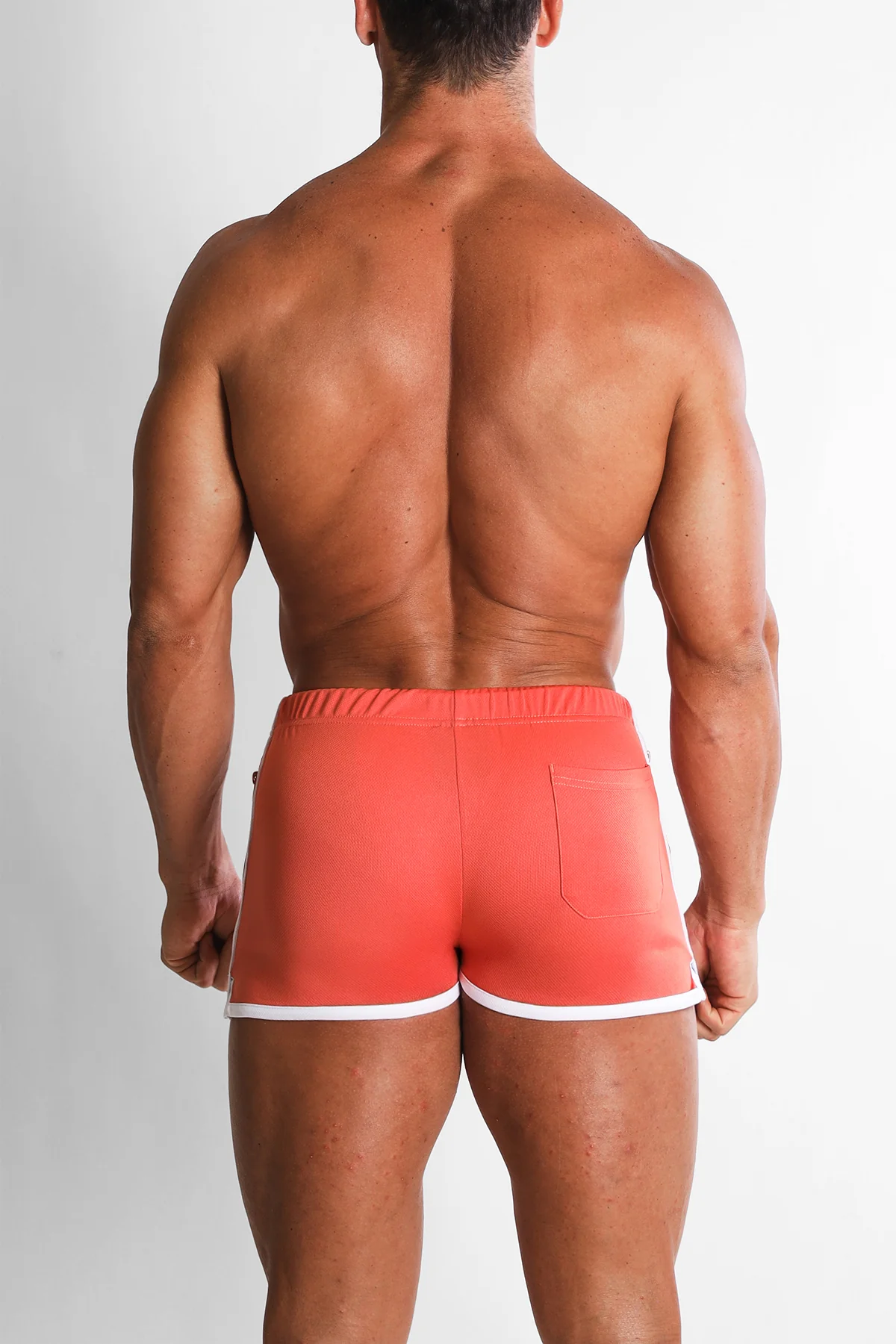 For-the-Night 4" Gym Short Shorts with Drawstring - Tangerine - Image 6
