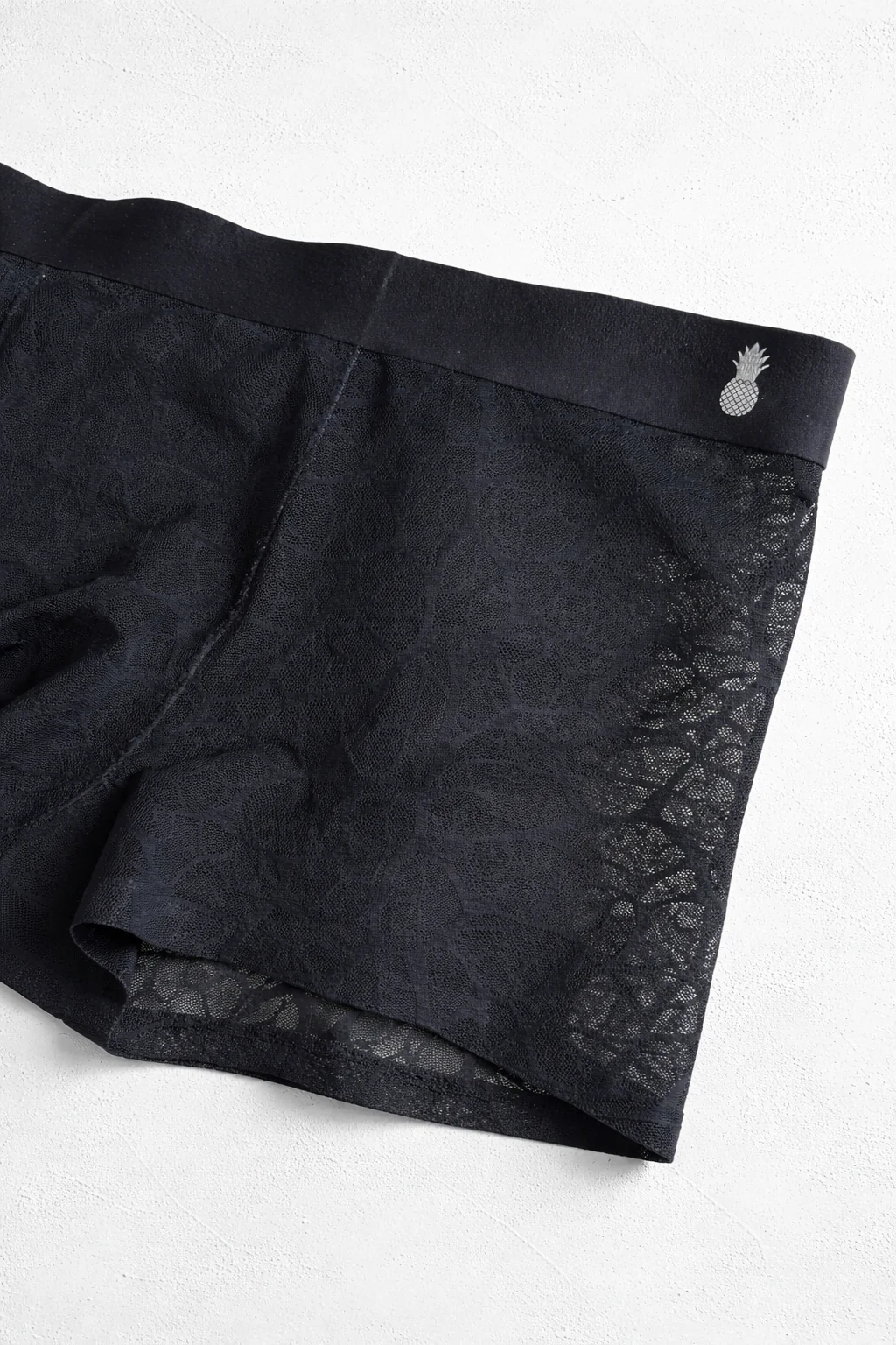 Geo-Mesh Seamless Boxers-  Charcoal Black - Image 4