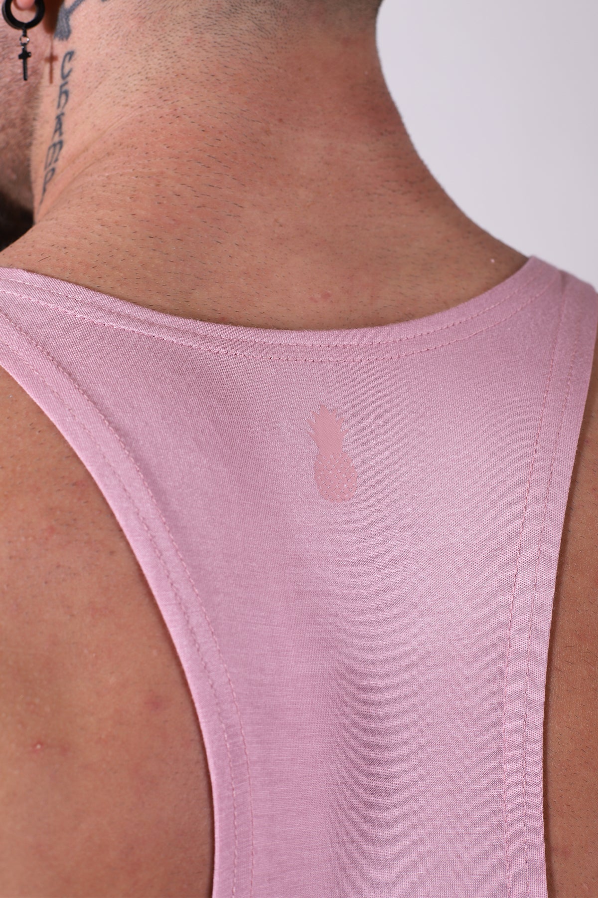 Gym Bae Classic Workout Stringer - Dusty Pink - Image 5