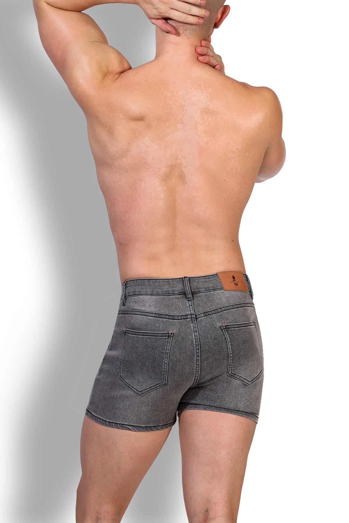 In-Your-Dreams 3.5" Denim Short Shorts - Steel Grey - Image 6