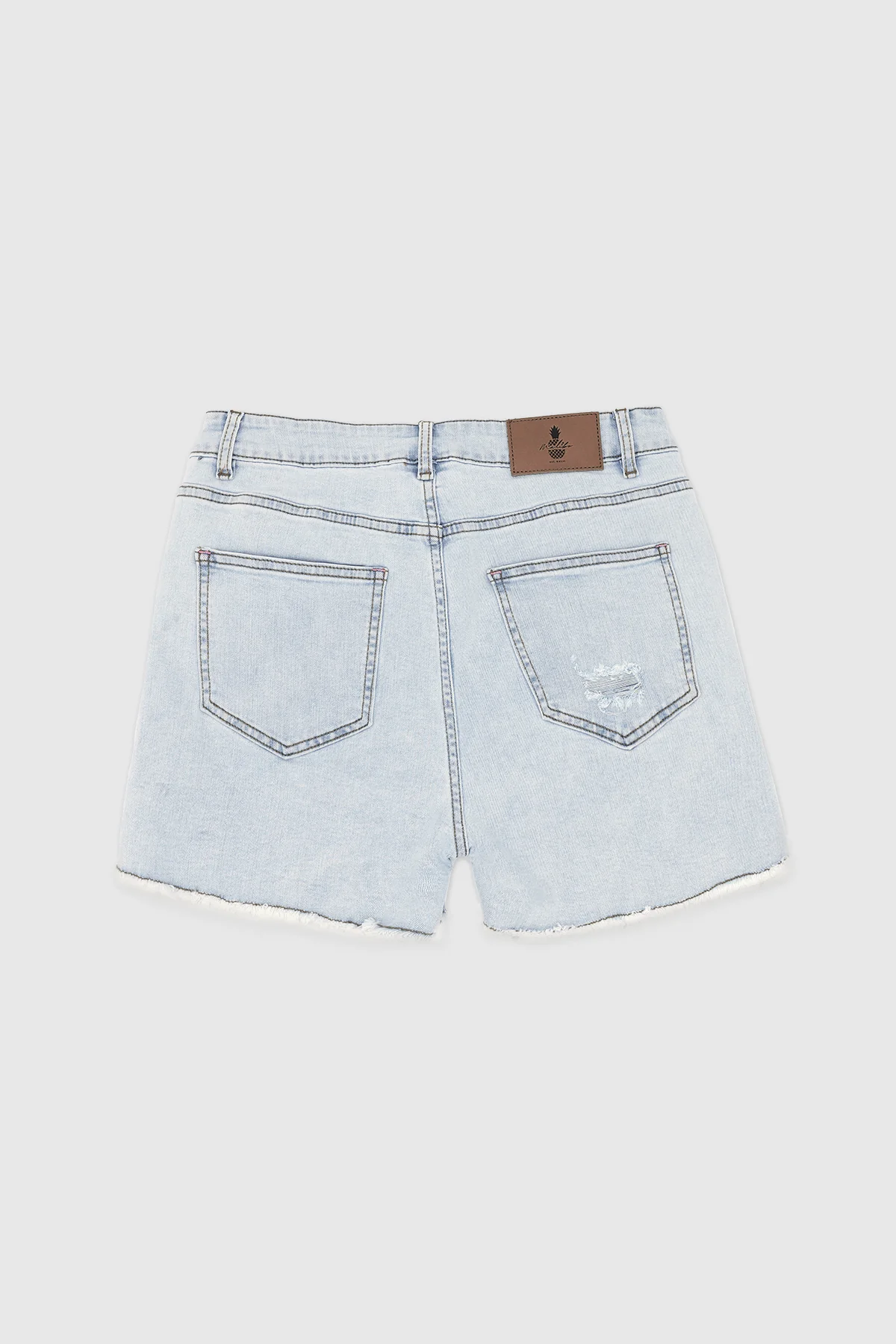Jaded 3.5" Denim Short Shorts - Light Sky Blue - Image 3