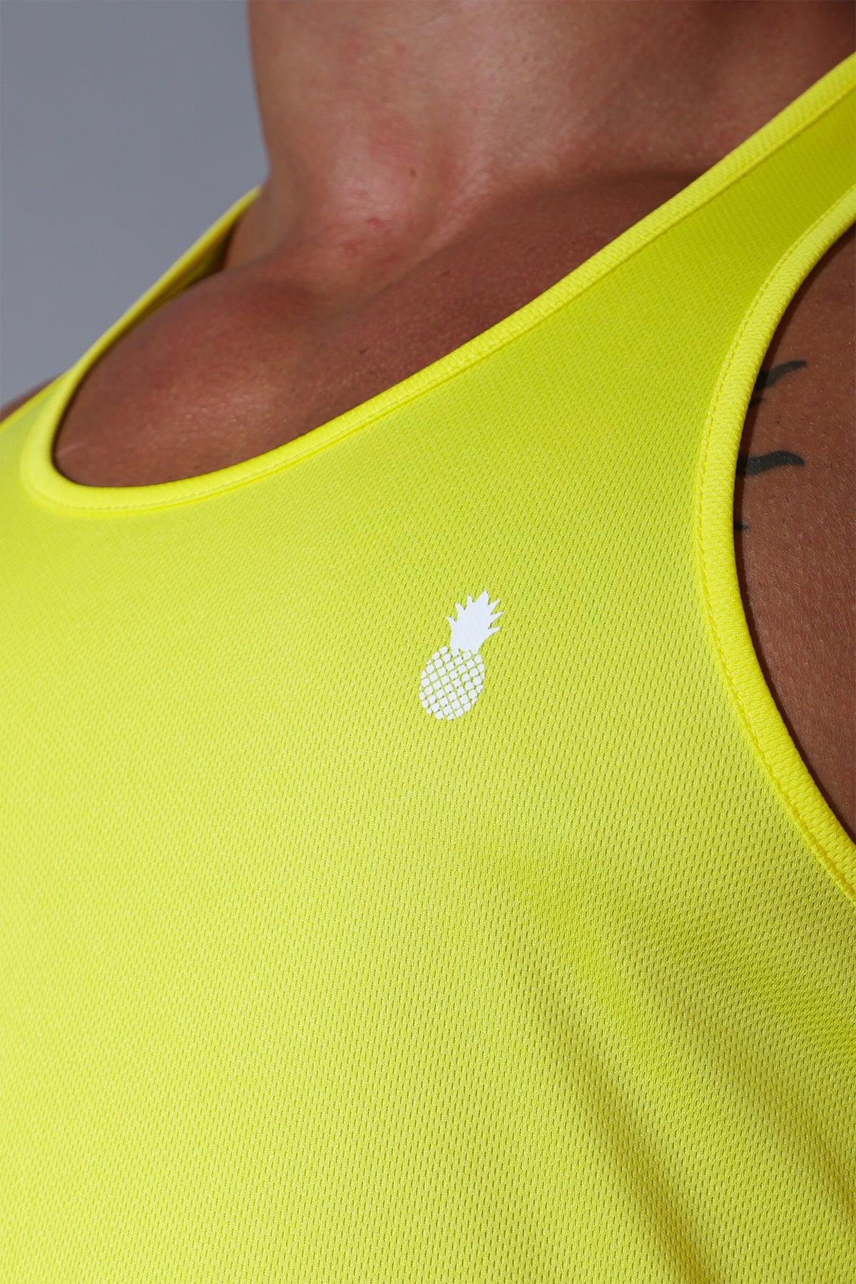 JJ Cool-Dry Gym Stringer - Lemon Yellow - Image 3