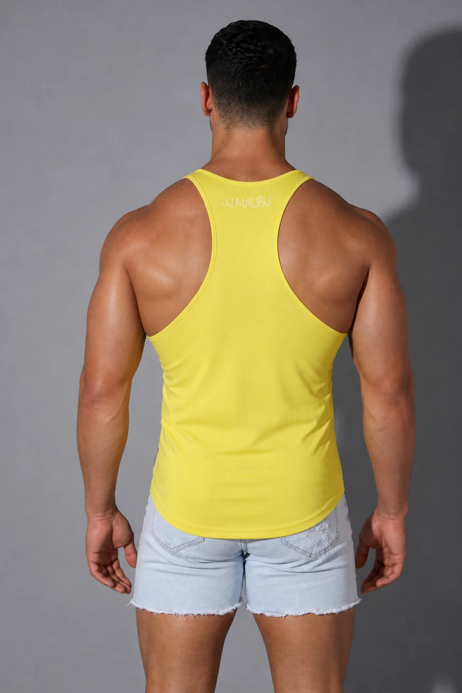JJ Cool-Dry Gym Stringer - Lemon Yellow - Image 4