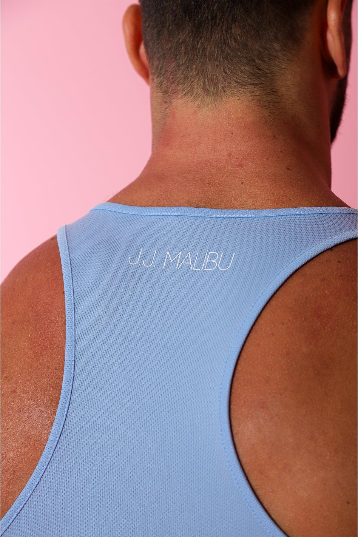 JJ Cool-Dry Gym Stringer - Sky Blue - Image 5