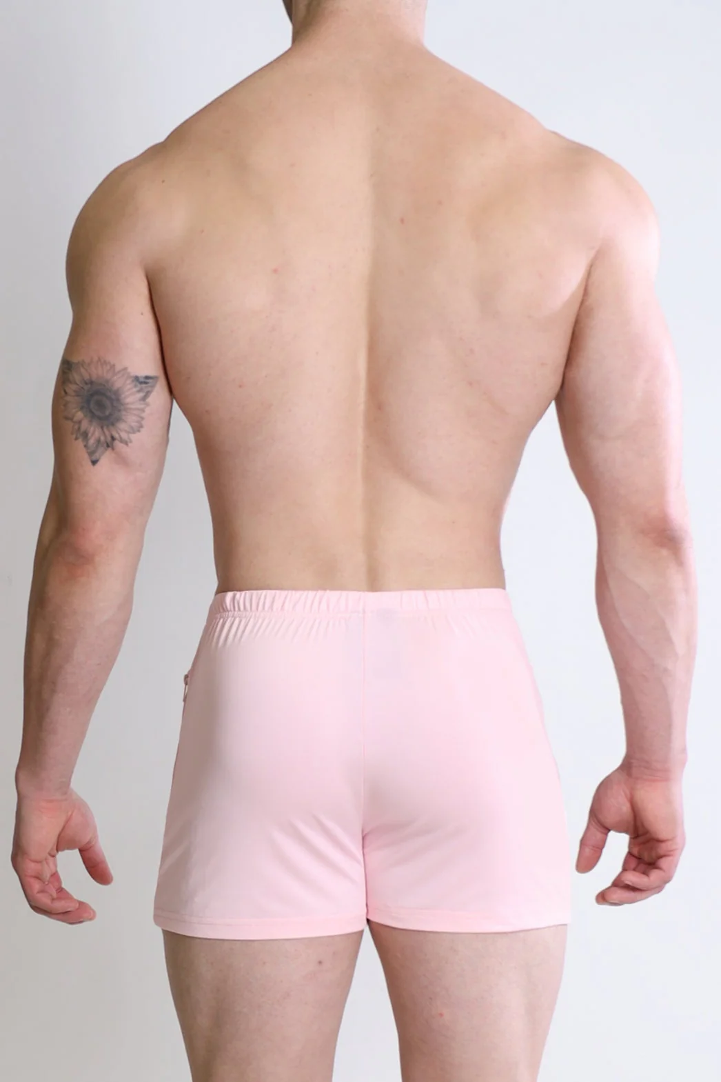 Karma 2" Short Shorts with Zipper Pockets - Baby Pink - Image 4