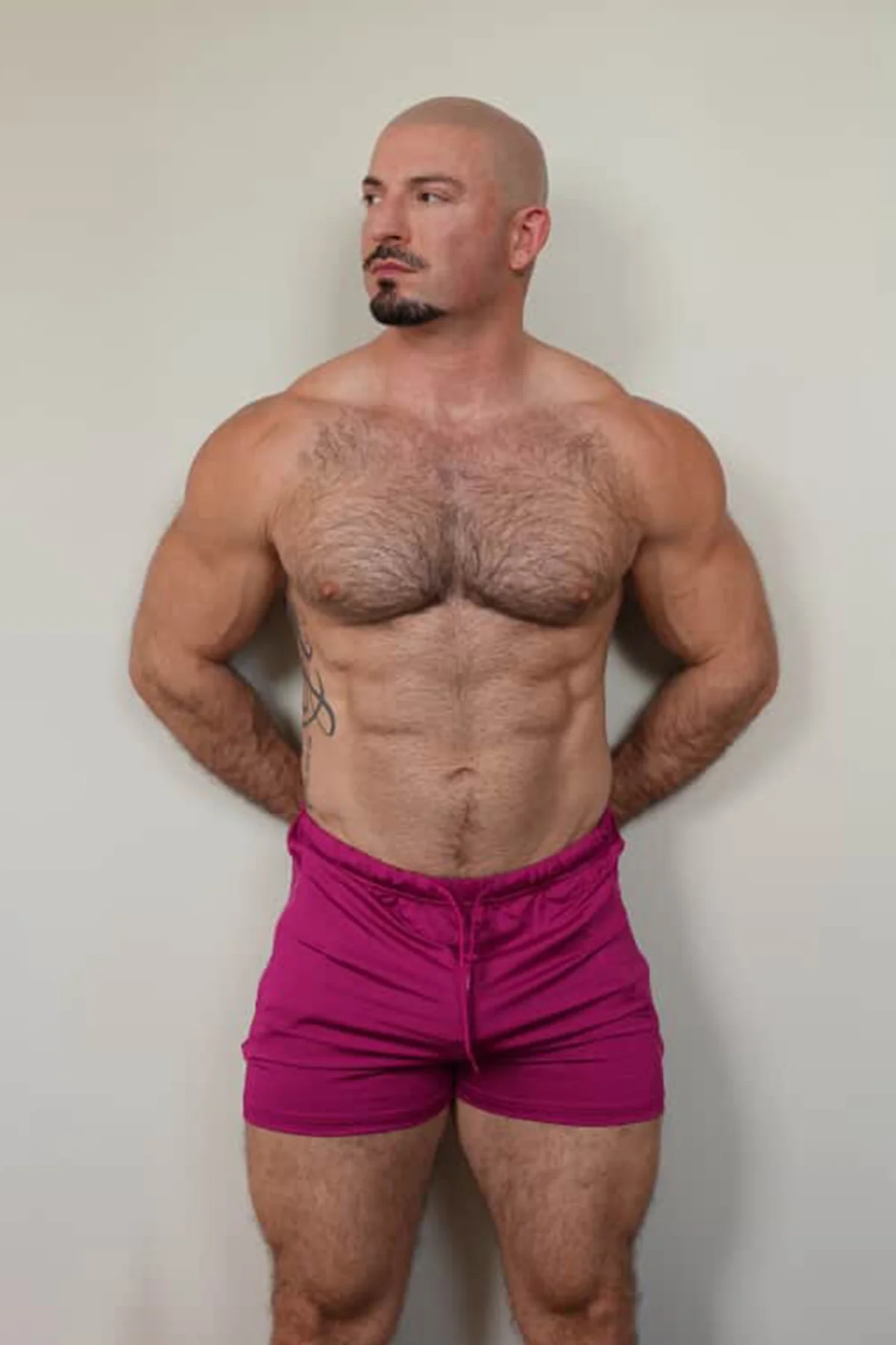Karma 2" Short Shorts with Zipper Pockets - Magenta - Image 3