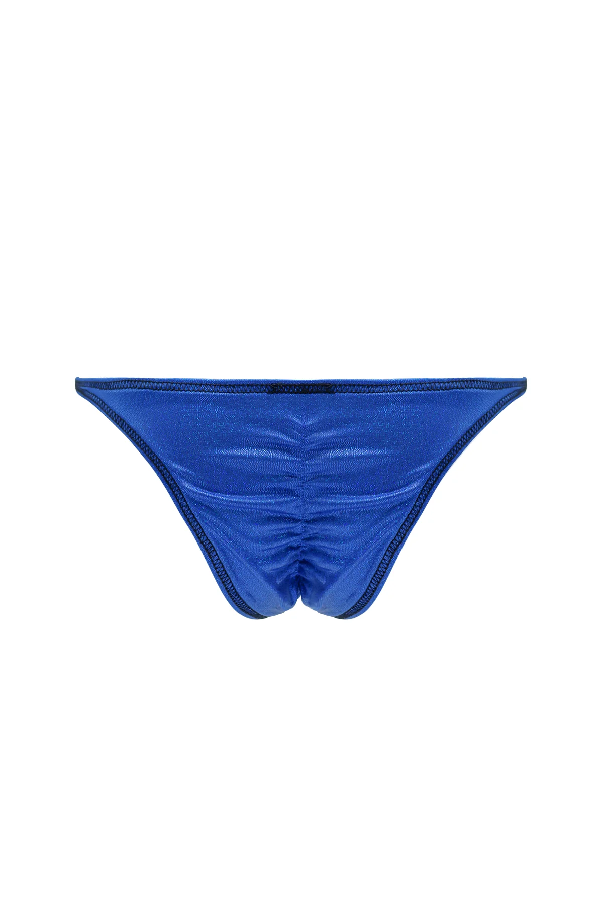 Luna Scrunch-Butt Thong - Metallic Blue - Image 4