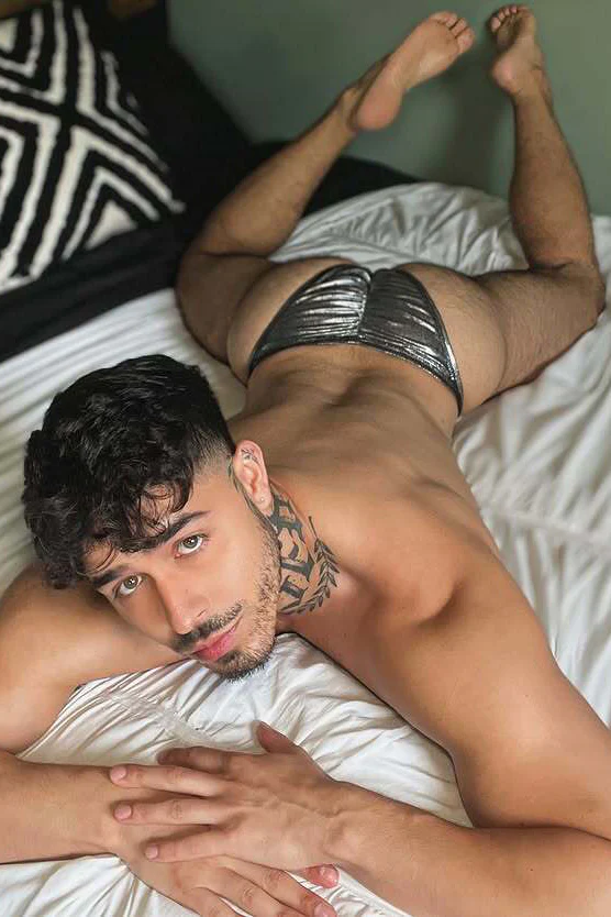 Luna Scrunch-Butt Thong - Metallic Silver - Image 5