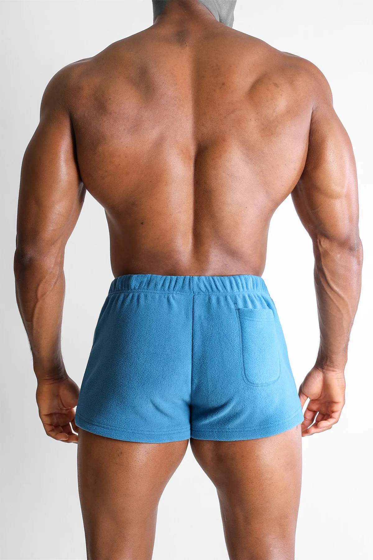 Luxe Plush Fleece 2" Short Shorts - Baby Blue - Image 3