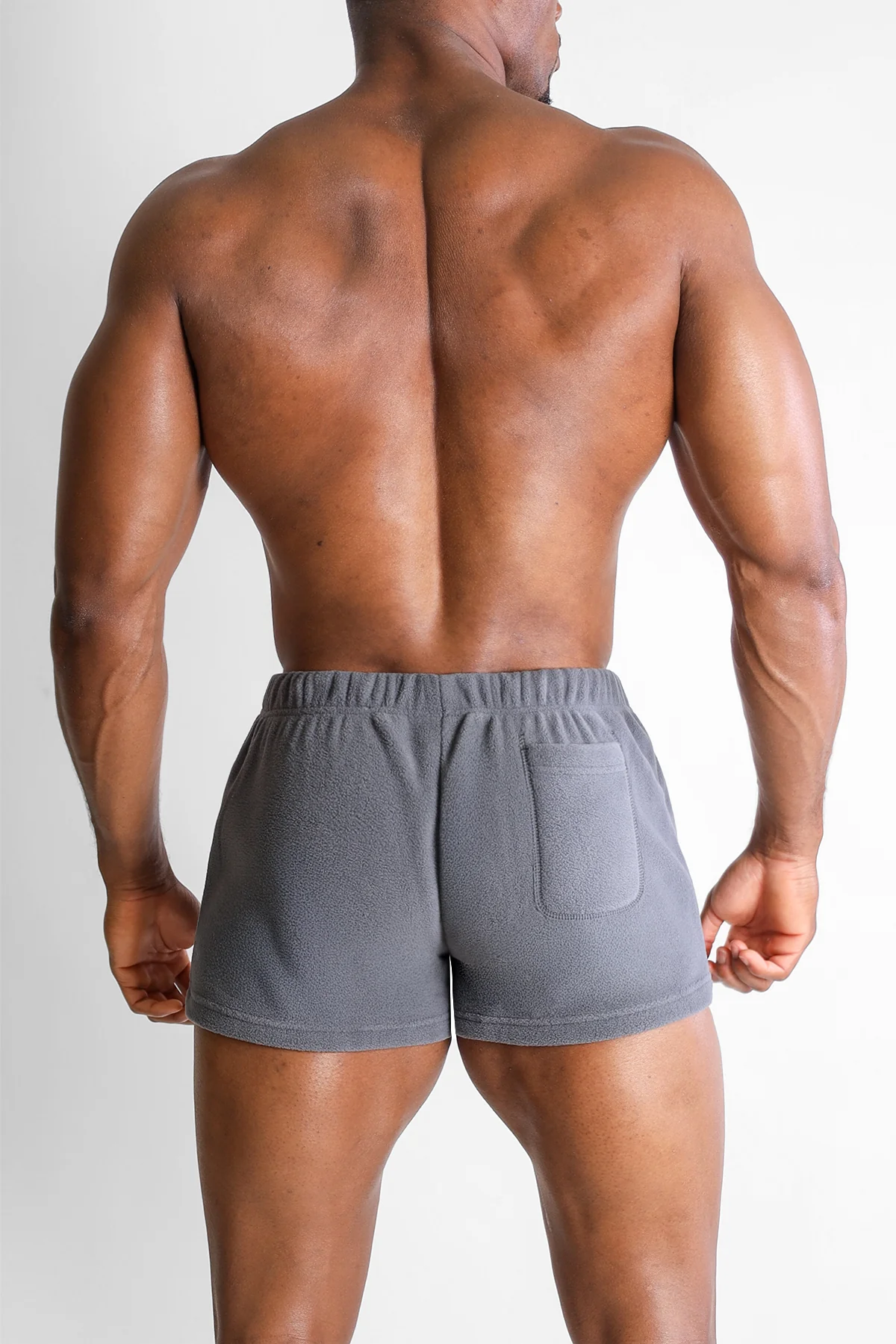 Luxe Plush Fleece 2" Short Shorts - Grey - Image 3
