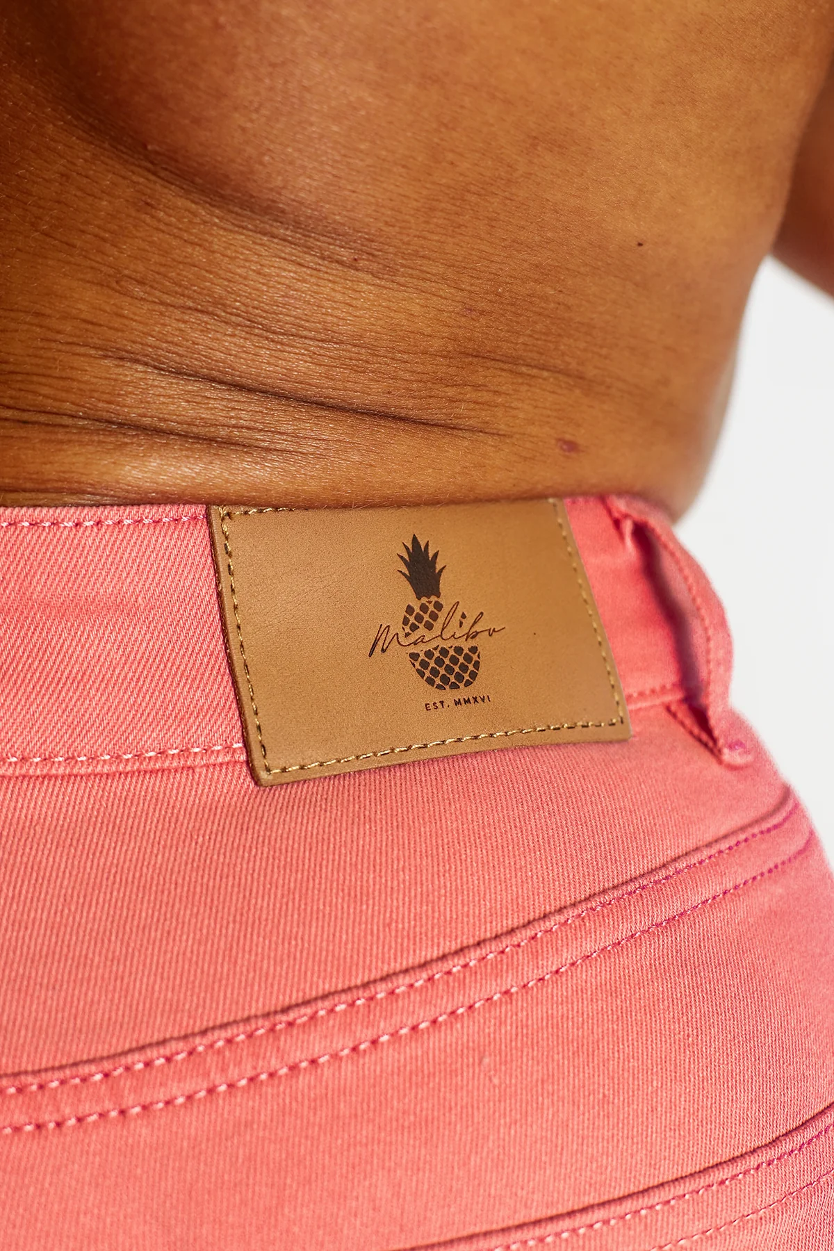 Men's Color Pop 3.5'' Denim Shorts - Hot Pink - Image 4