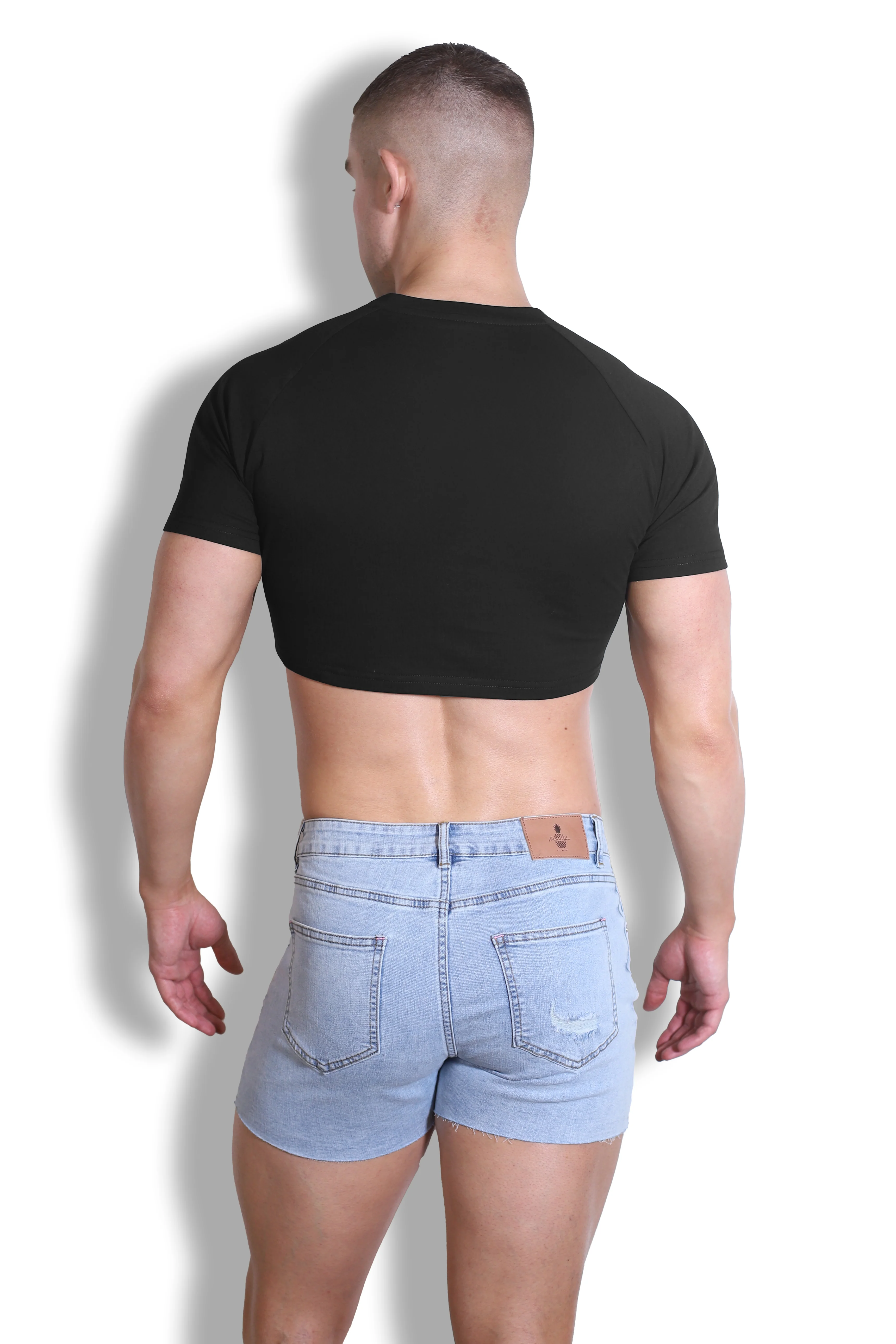 Muscle-Fit Crop Tee - Midnight Bae - Image 3
