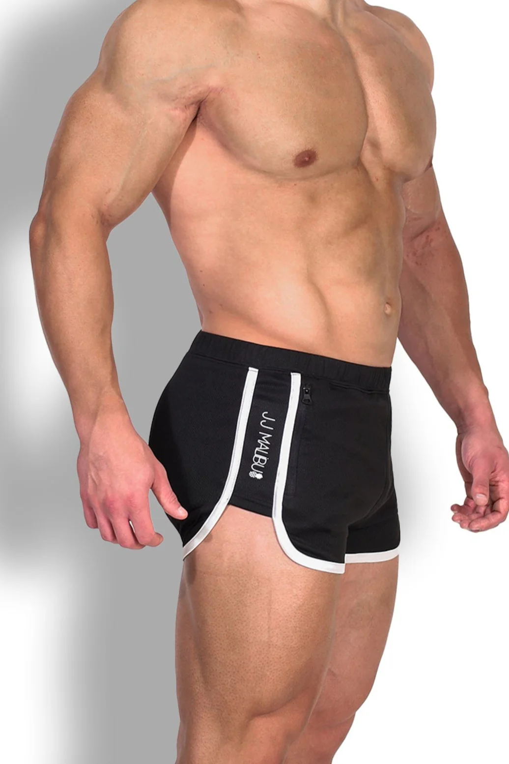 Nightcall Elastic Waist 3" Short Shorts - Midnight Black - Image 3